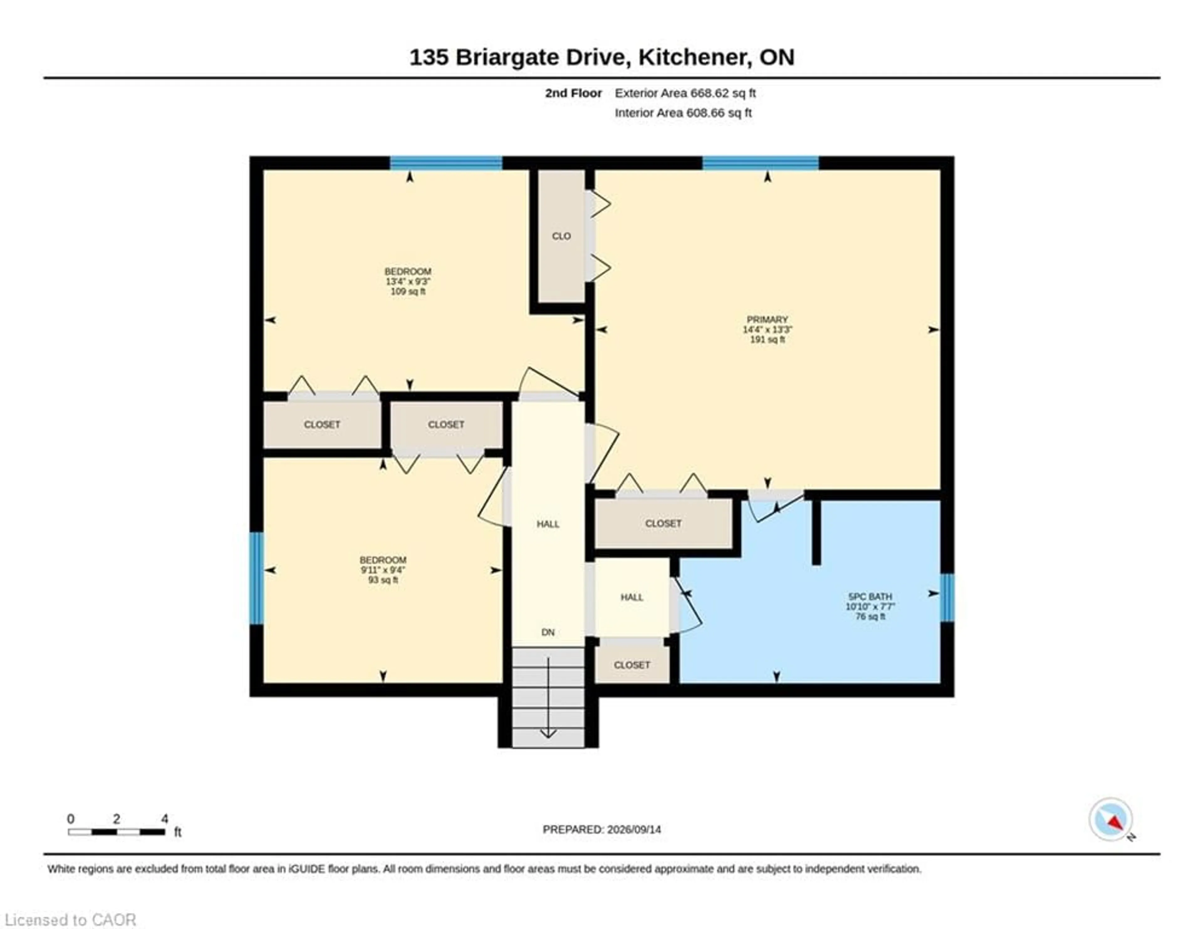 Floor plan for 135 Brierdale Dr, Kitchener Ontario N2A 3S8