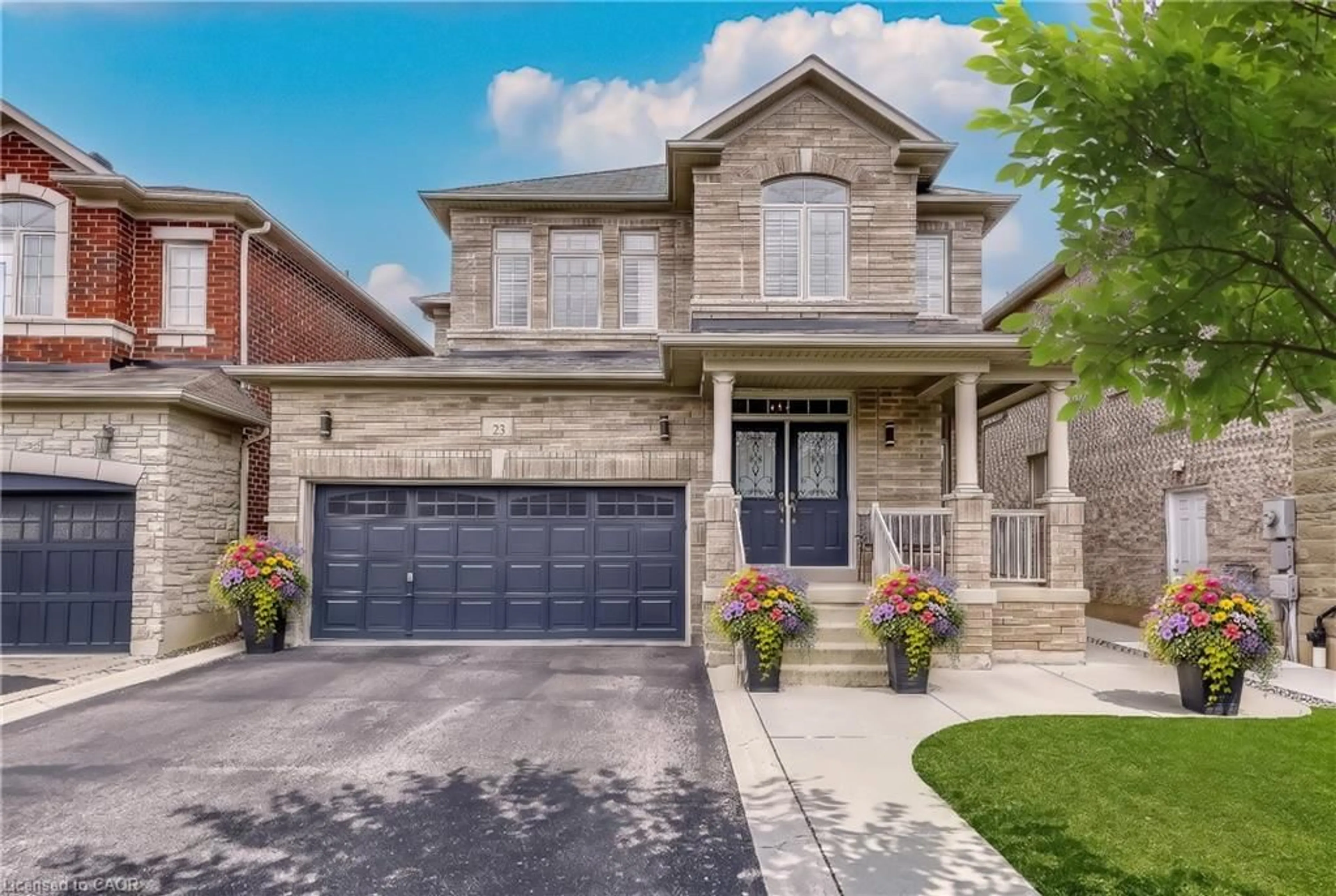 Home with brick exterior material, street for 23 Mcknight Ave, Waterdown Ontario L8B 0R5