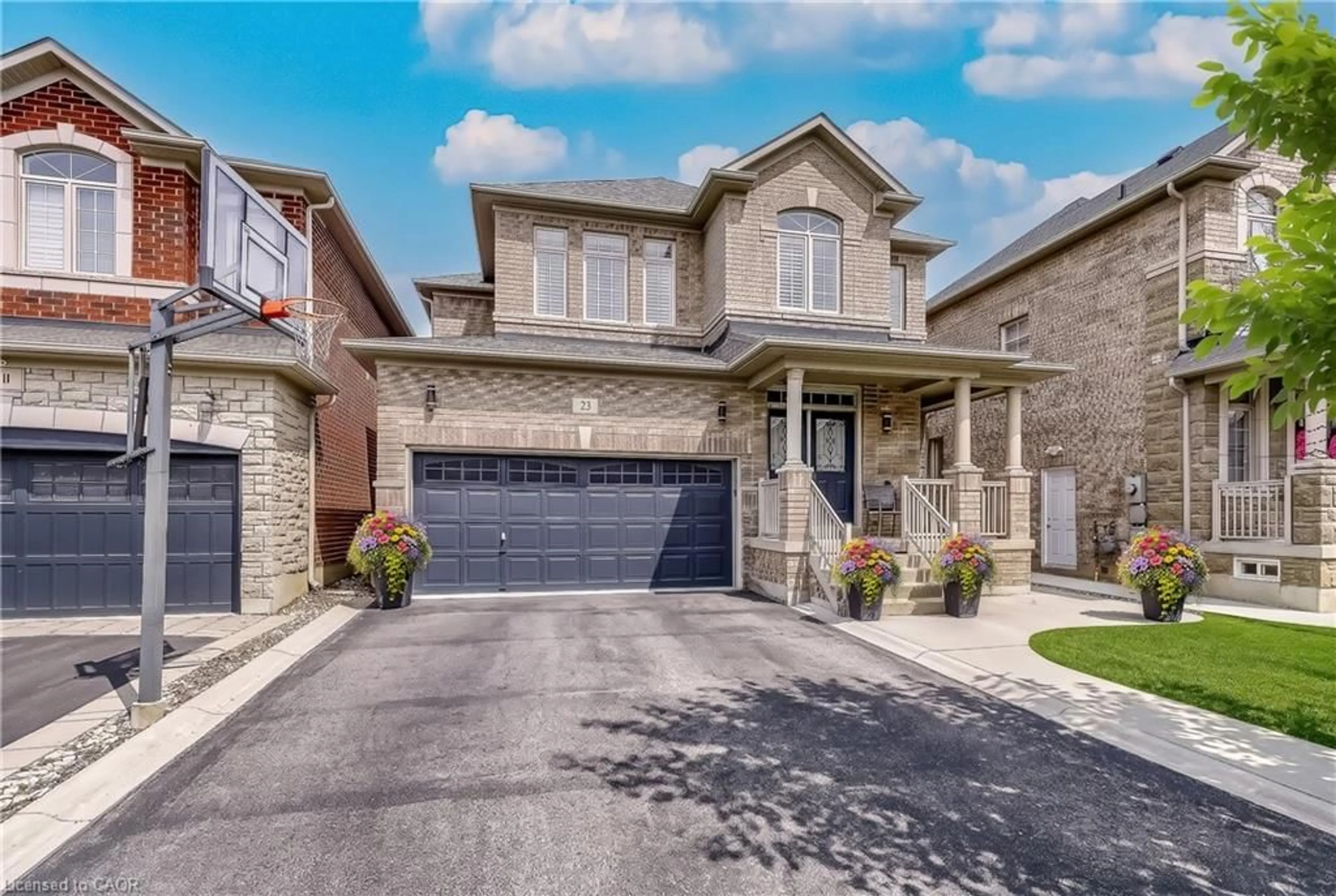 Home with brick exterior material, street for 23 Mcknight Ave, Waterdown Ontario L8B 0R5