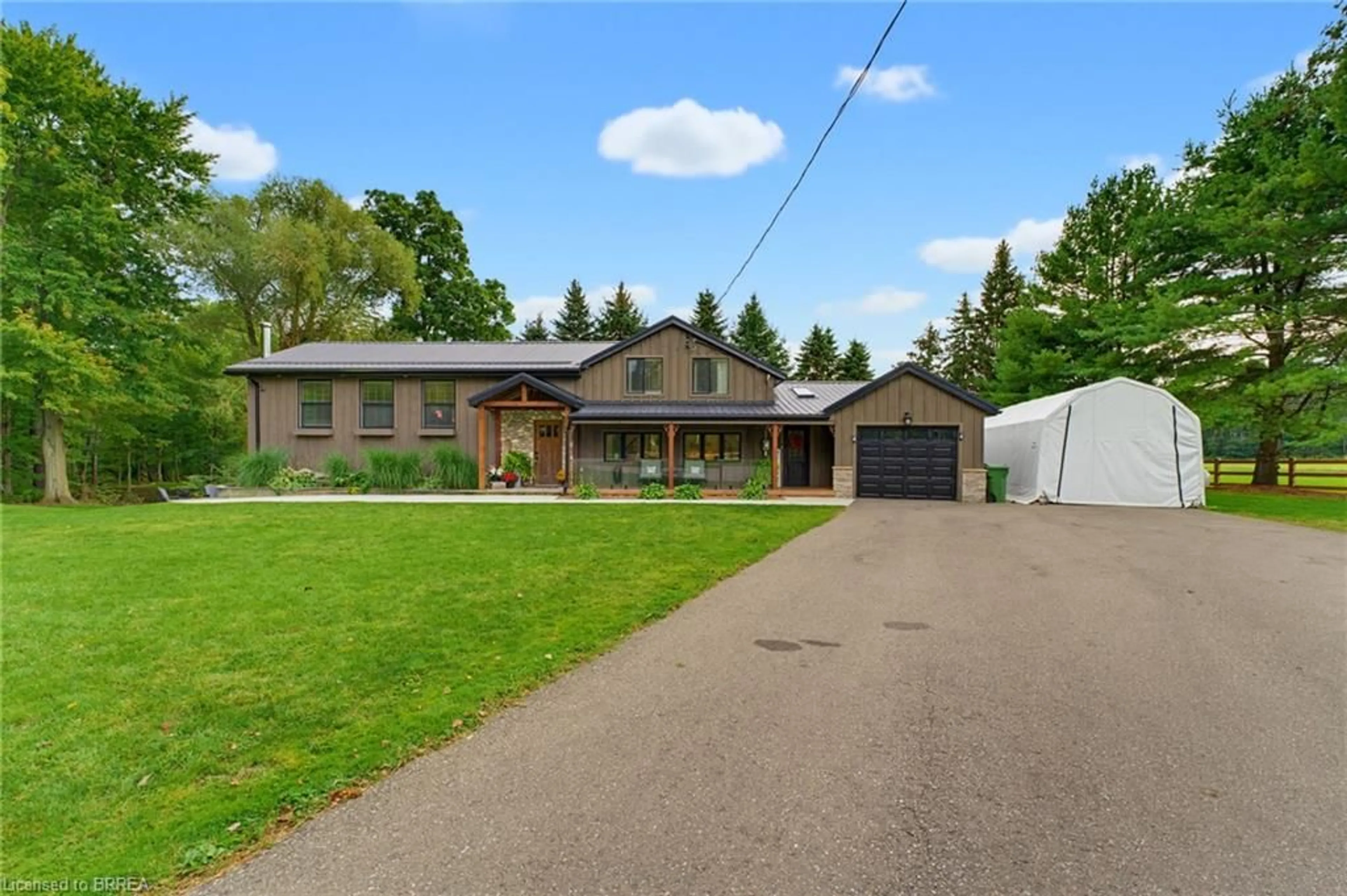 A pic from outside/outdoor area/front of a property/back of a property/a pic from drone, street for 1599 Windham Road 19 Rd, La Salette Ontario N0E 1H0