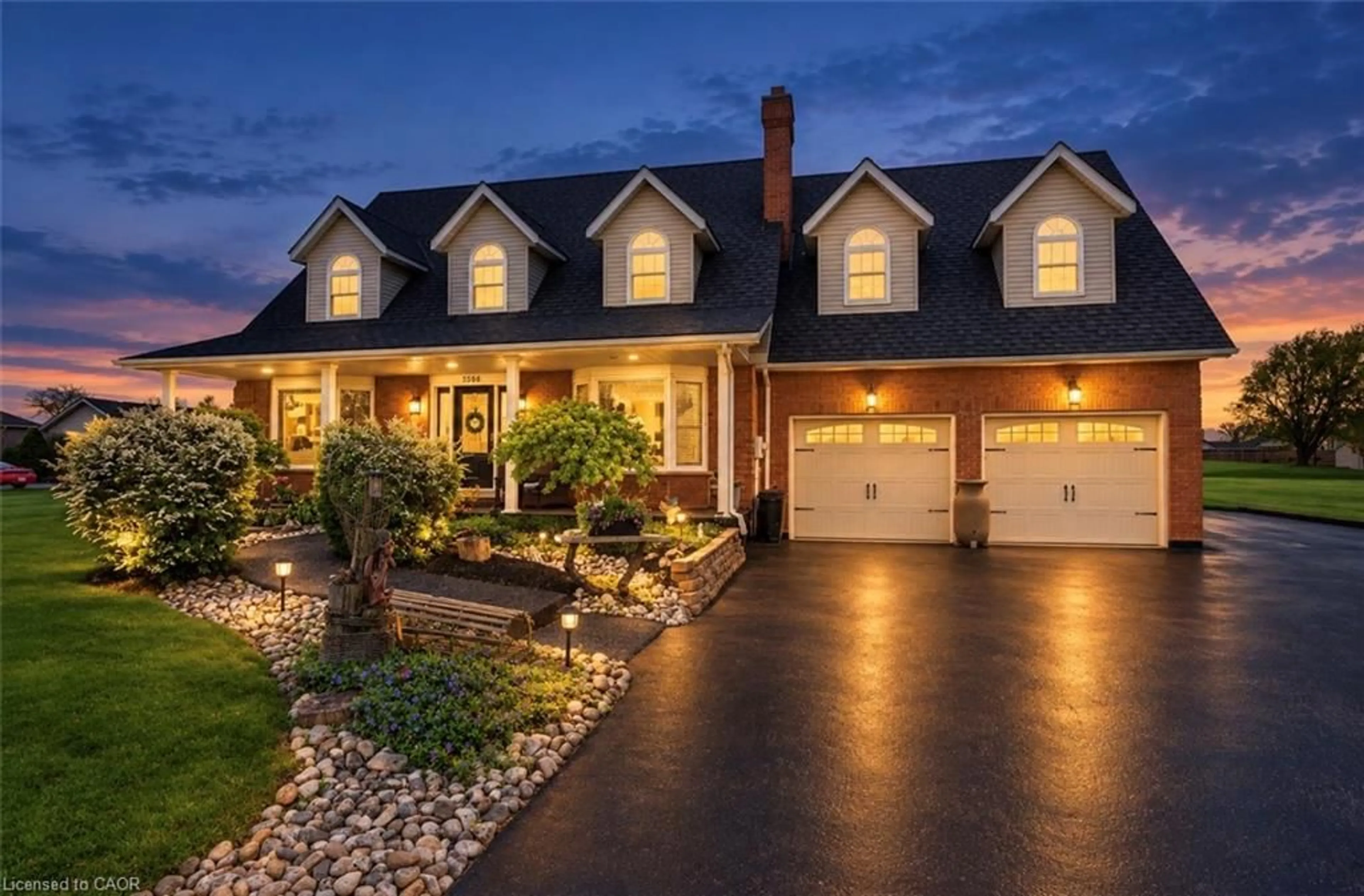Home with brick exterior material, street for 3568 South Grimsby Rd 12 Rd, Grassie Ontario L0R 1M0