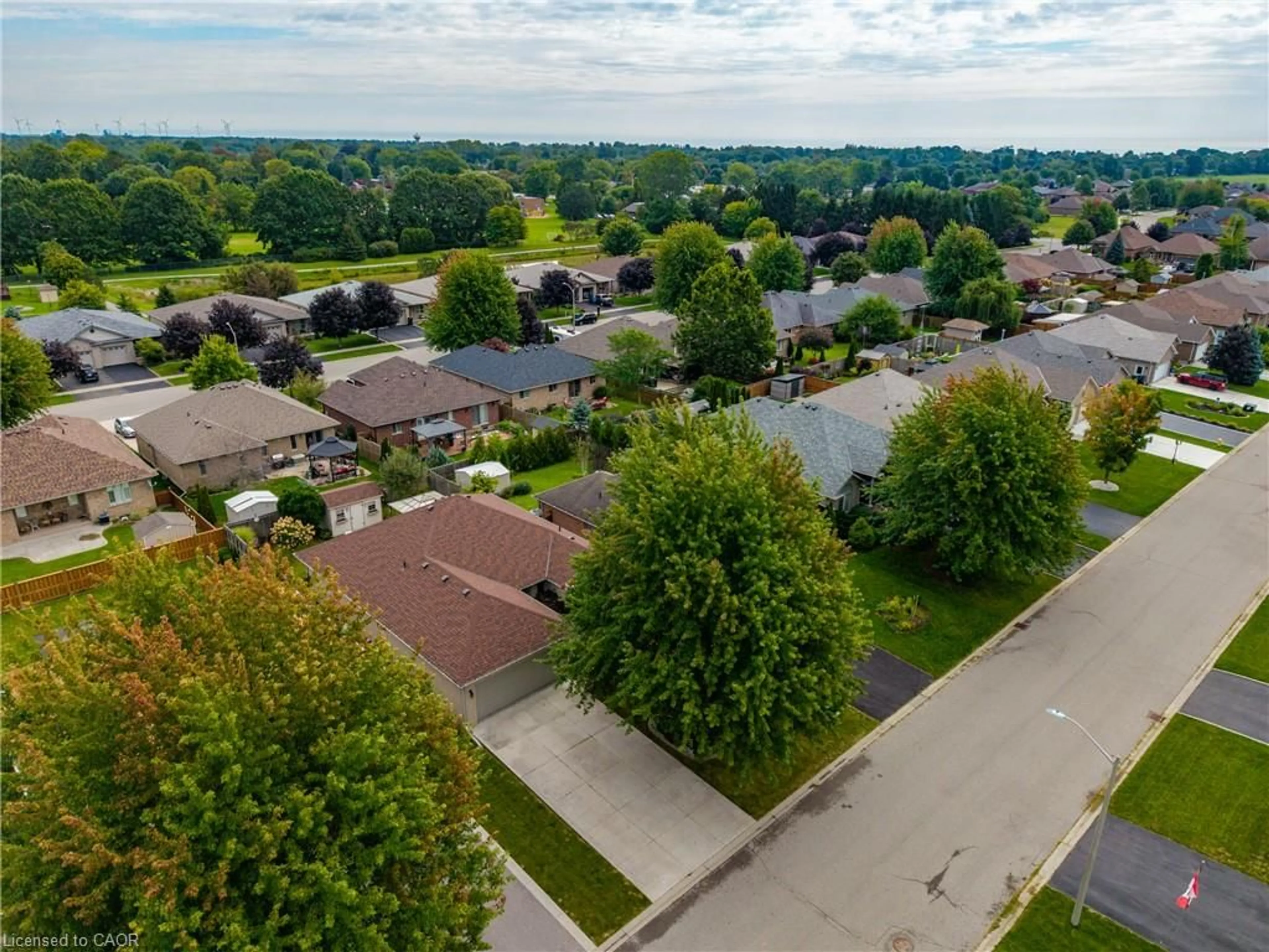 A pic from outside/outdoor area/front of a property/back of a property/a pic from drone, street for 70 Sparrow Way, Port Dover Ontario N0A 1N5