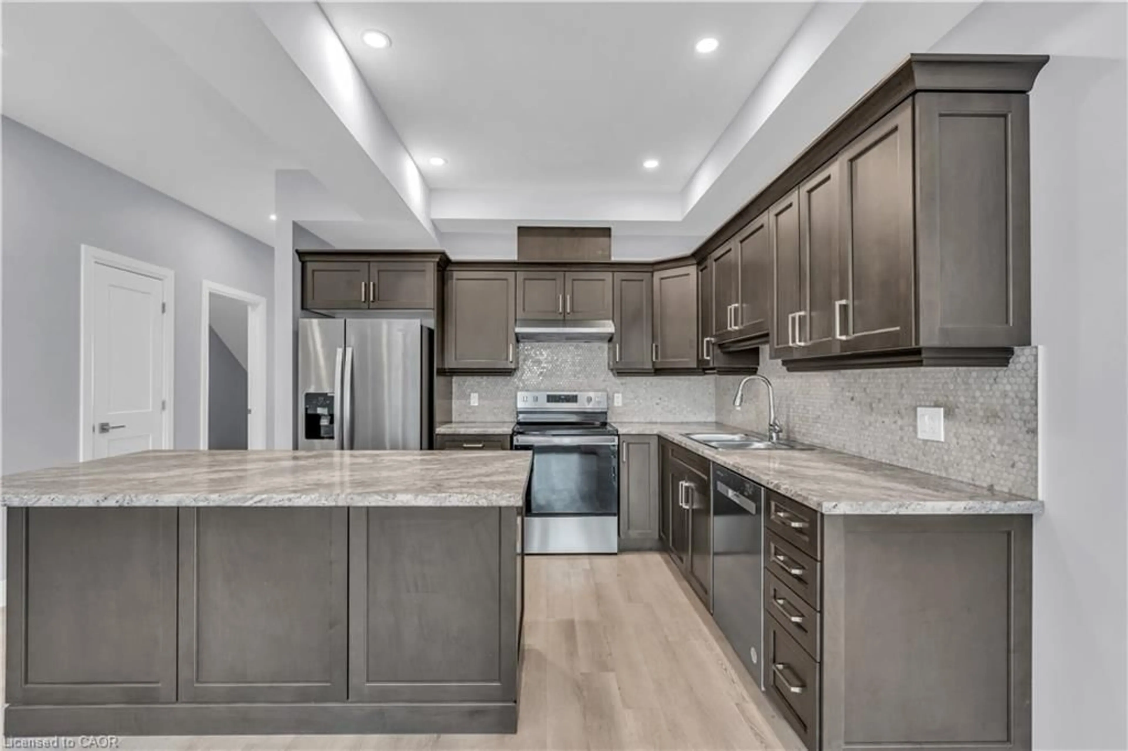 Open concept kitchen, ceramic/tile floor for 275 James St #20, St. Marys Ontario N4X 1C6