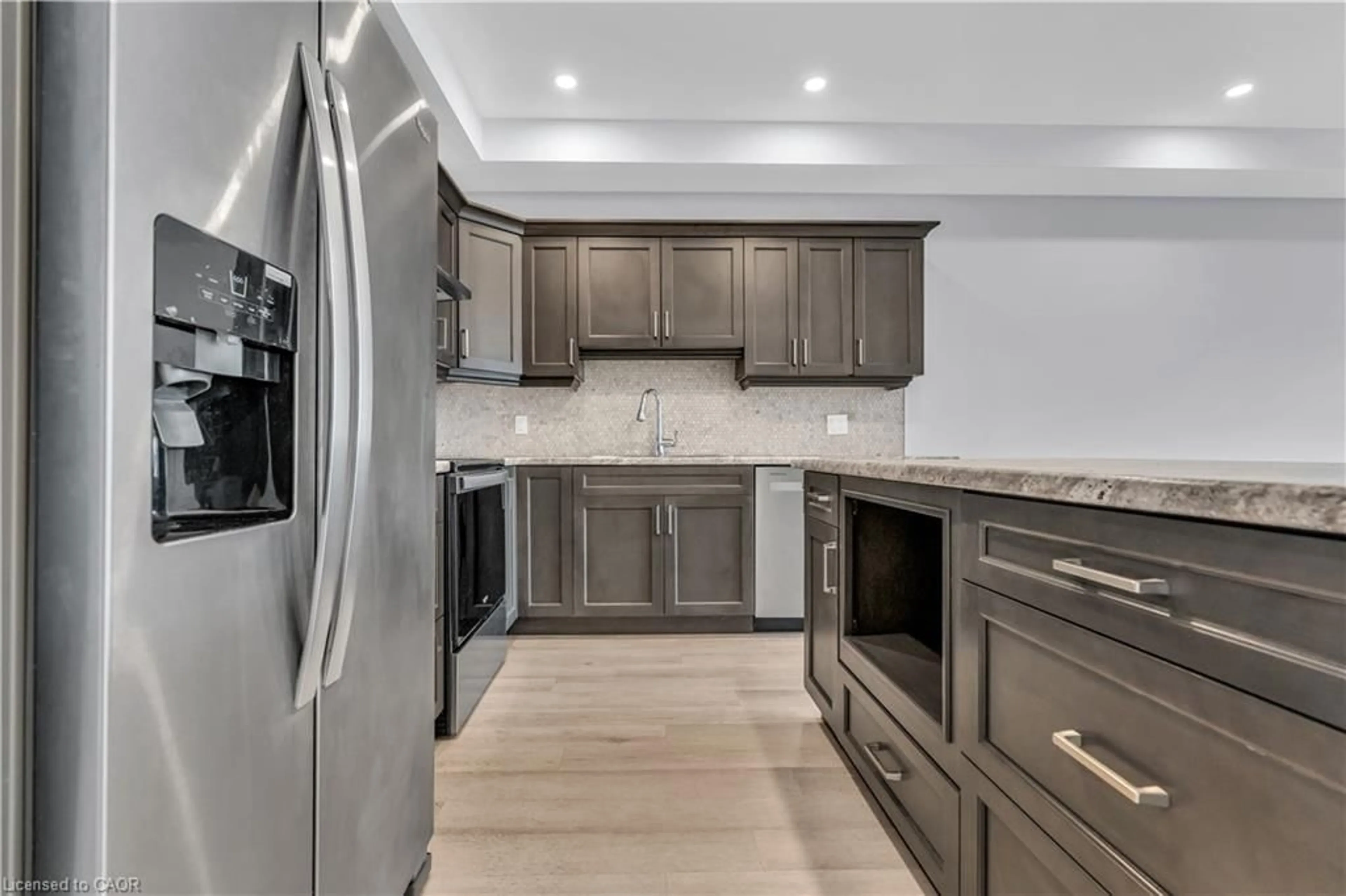 Open concept kitchen, ceramic/tile floor for 275 James St #20, St. Marys Ontario N4X 1C6