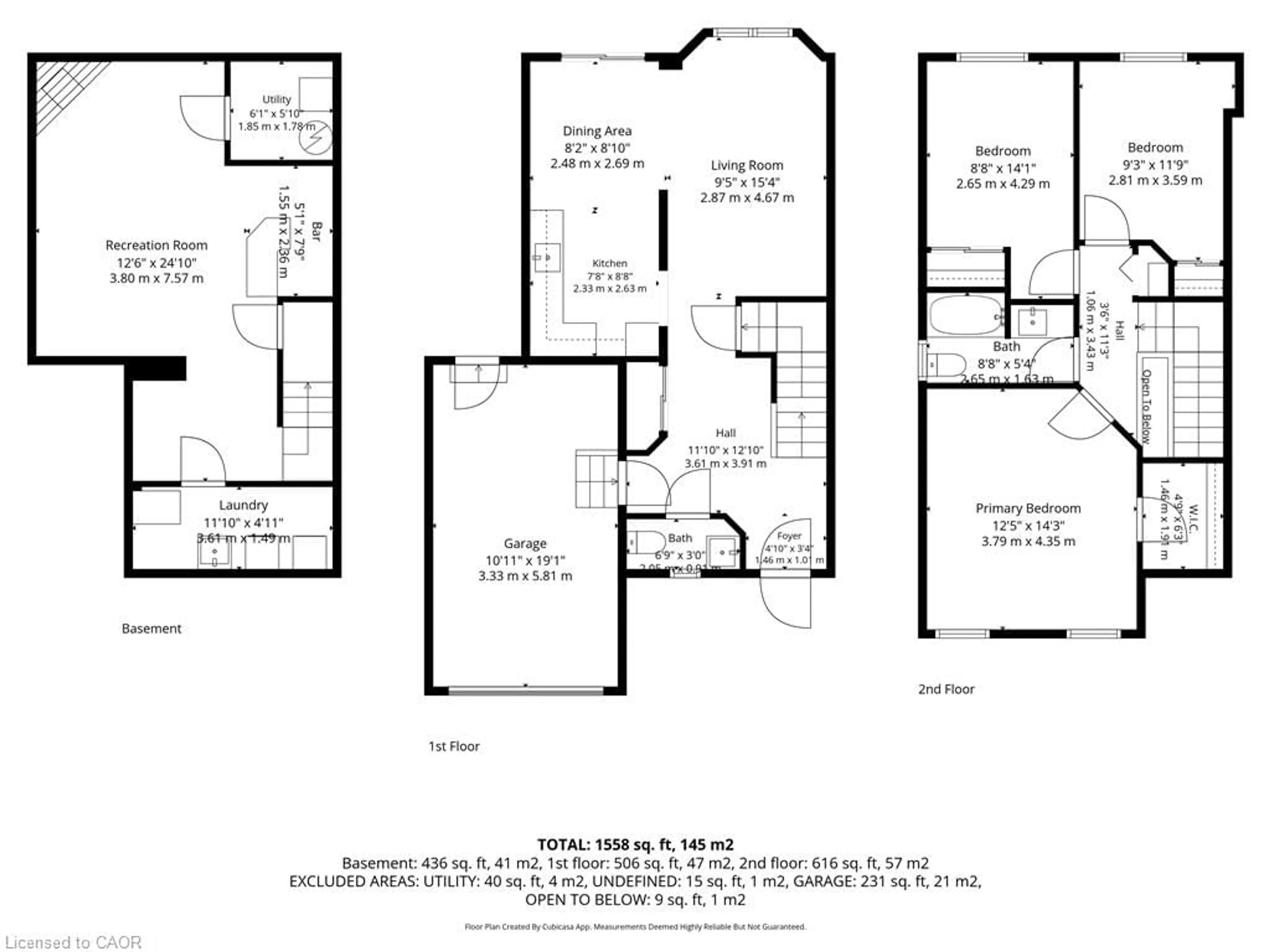 Floor plan for 108 Tait Cres, Fergus Ontario N1M 3P5