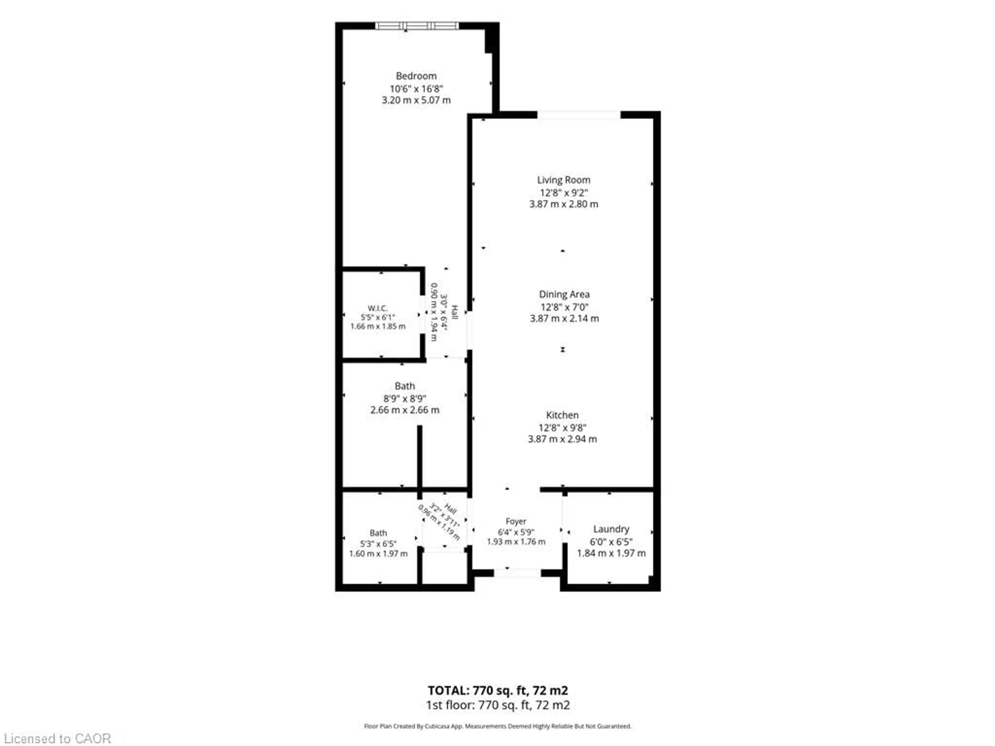 Floor plan for 8111 Forest Glen Dr #424, Niagara Falls Ontario L2H 2Z3