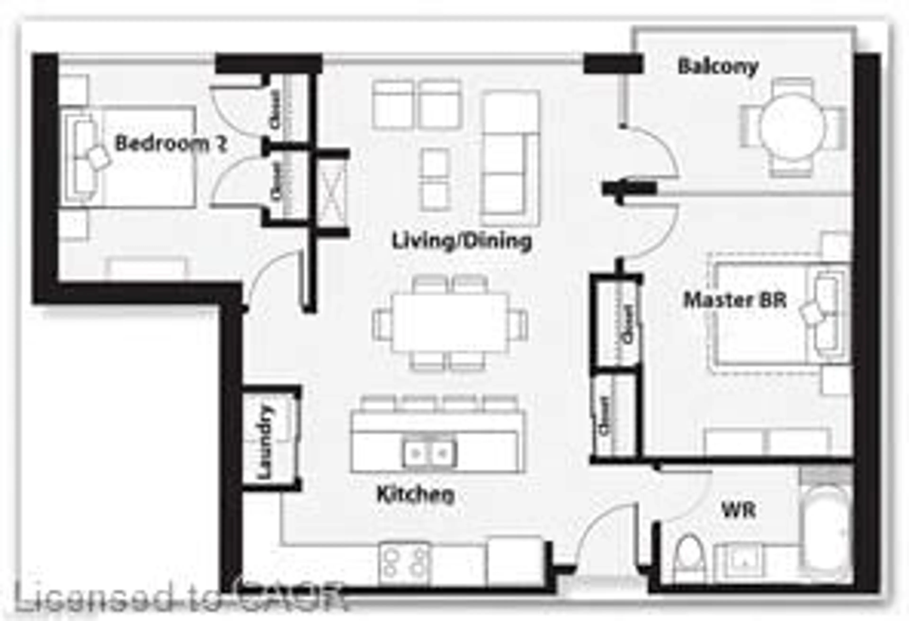 Floor plan for 38 Harbour St #304, Port Dover Ontario N0A 1N0