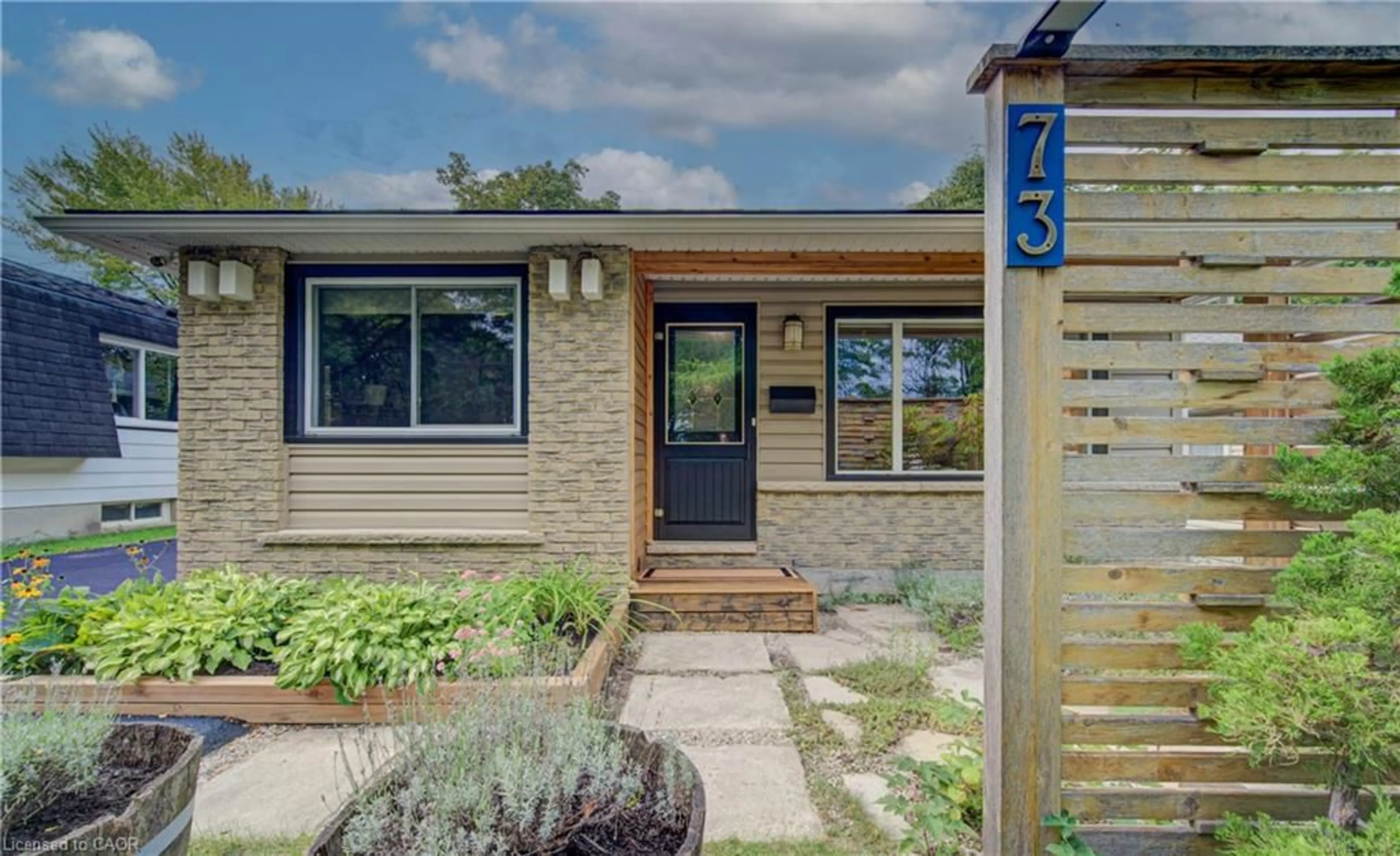 Home with brick exterior material, street for 73 Christopher Dr, Waterloo Ontario N2J 4J6