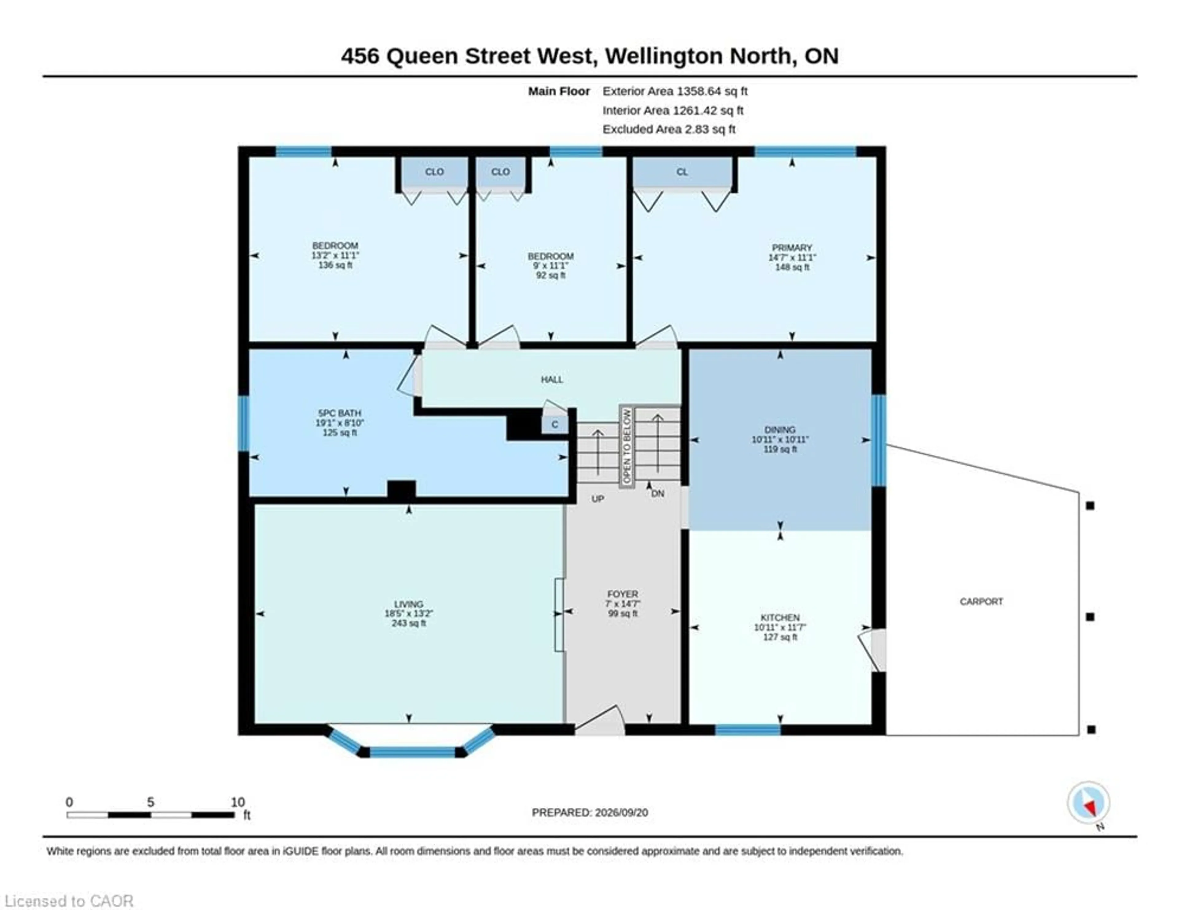 Floor plan for 456 Queen St, Mount Forest Ontario N0G 2L3