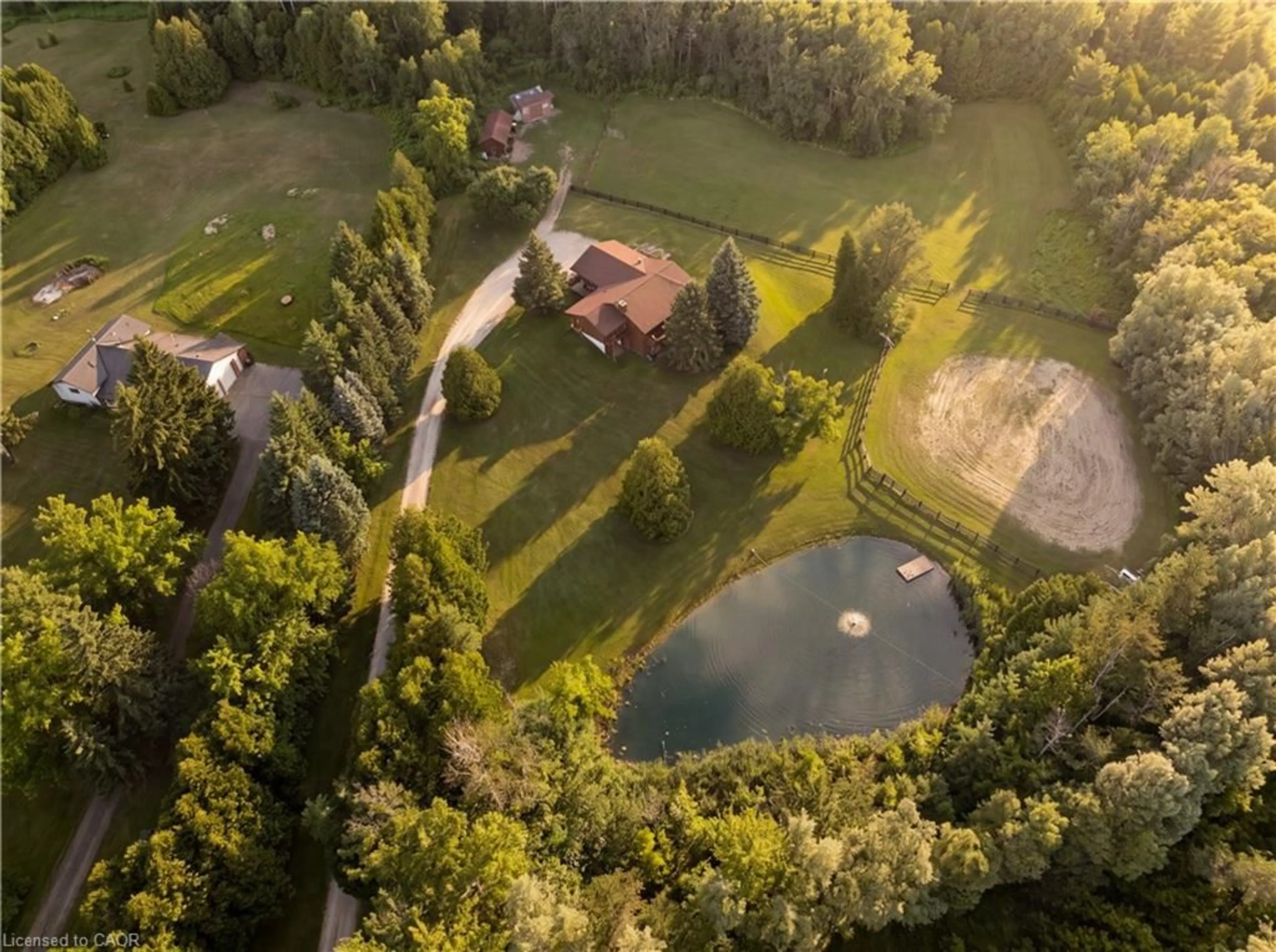 A pic from outside/outdoor area/front of a property/back of a property/a pic from drone, forest/trees view for 12613 Second Line, Milton Ontario L0P 1B0