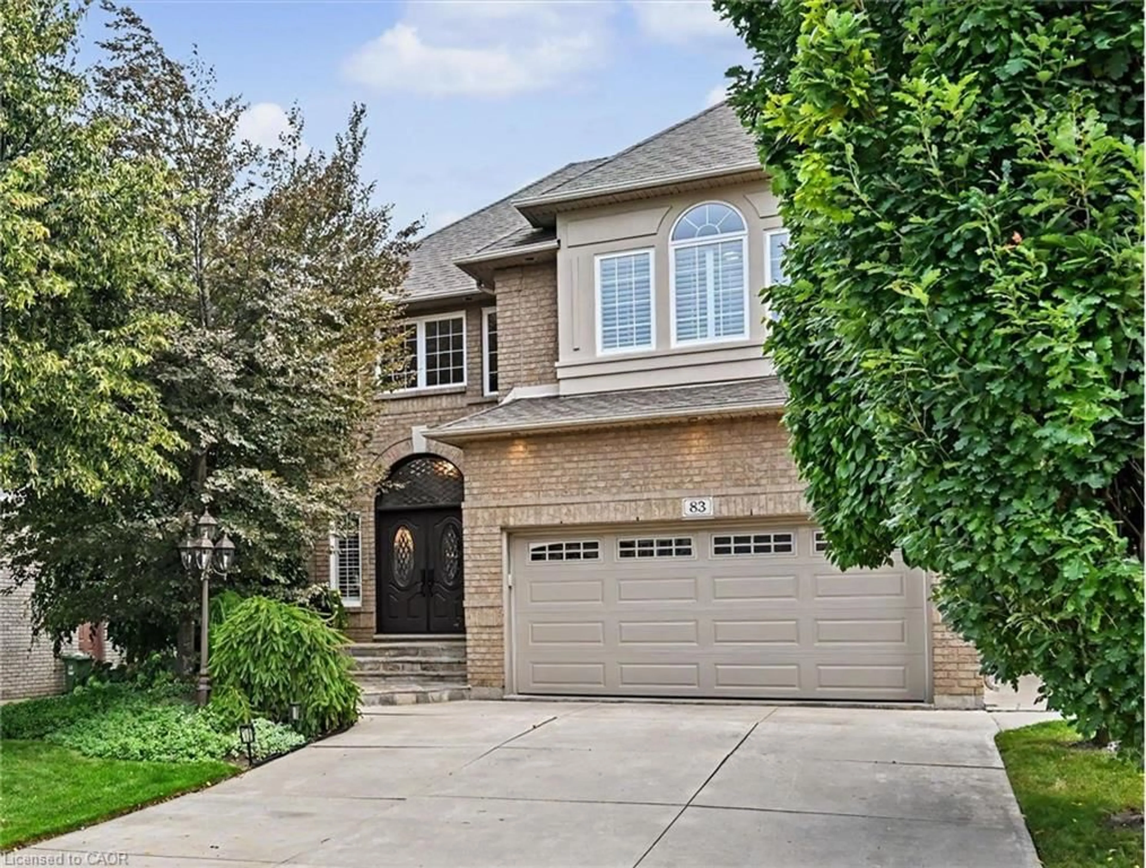 Home with brick exterior material, street for 83 Portsmouth Cres, Ancaster Ontario L9K 1L2
