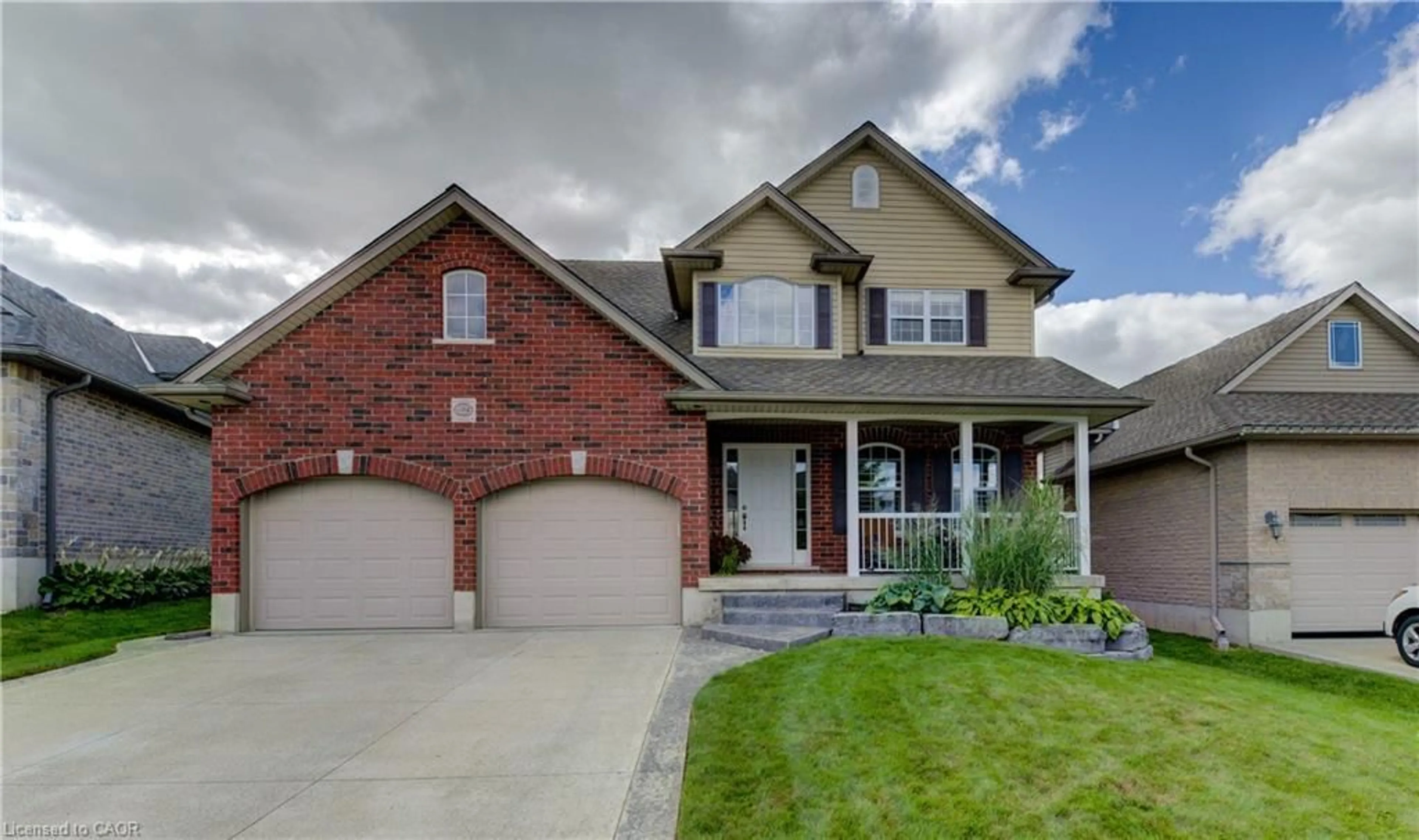 Home with brick exterior material, street for 455 Alan Cres, Woodstock Ontario N4S 0B9