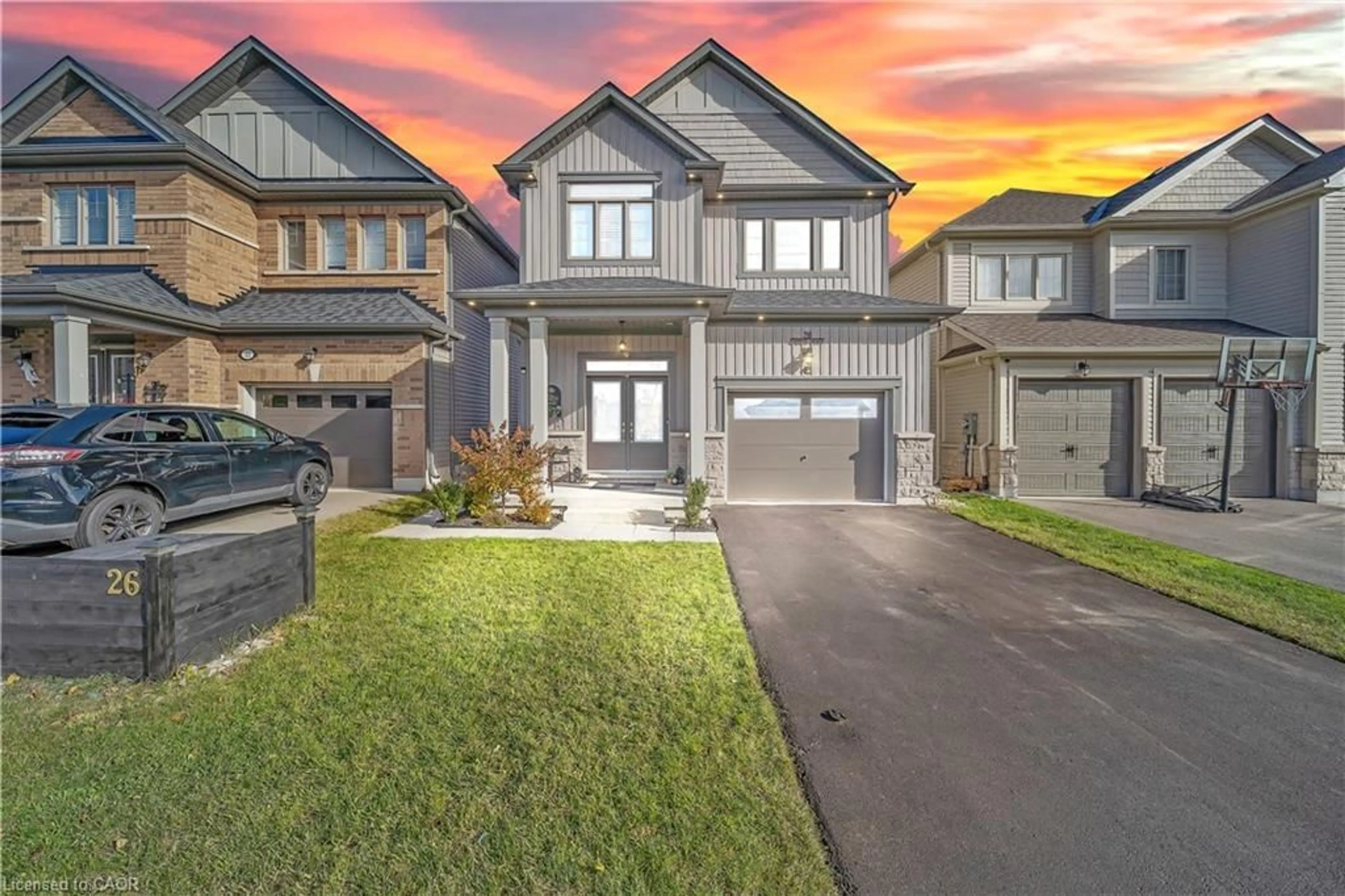 Home with brick exterior material, street for 26 Gibbs Way, Fergus Ontario N1M 0G7
