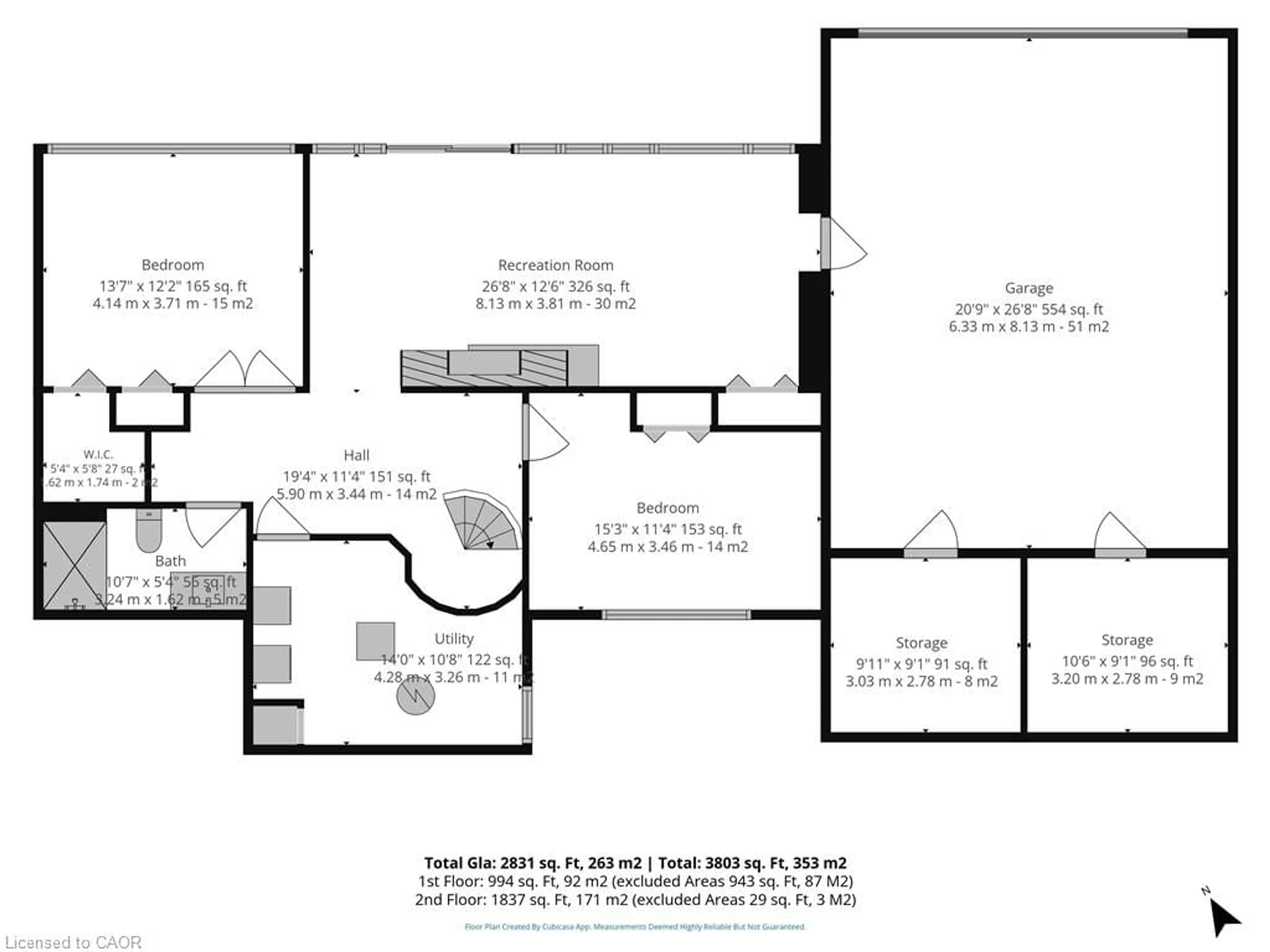 Floor plan for 46 Tutela Heights Rd, Brantford Ontario N3T 1A1