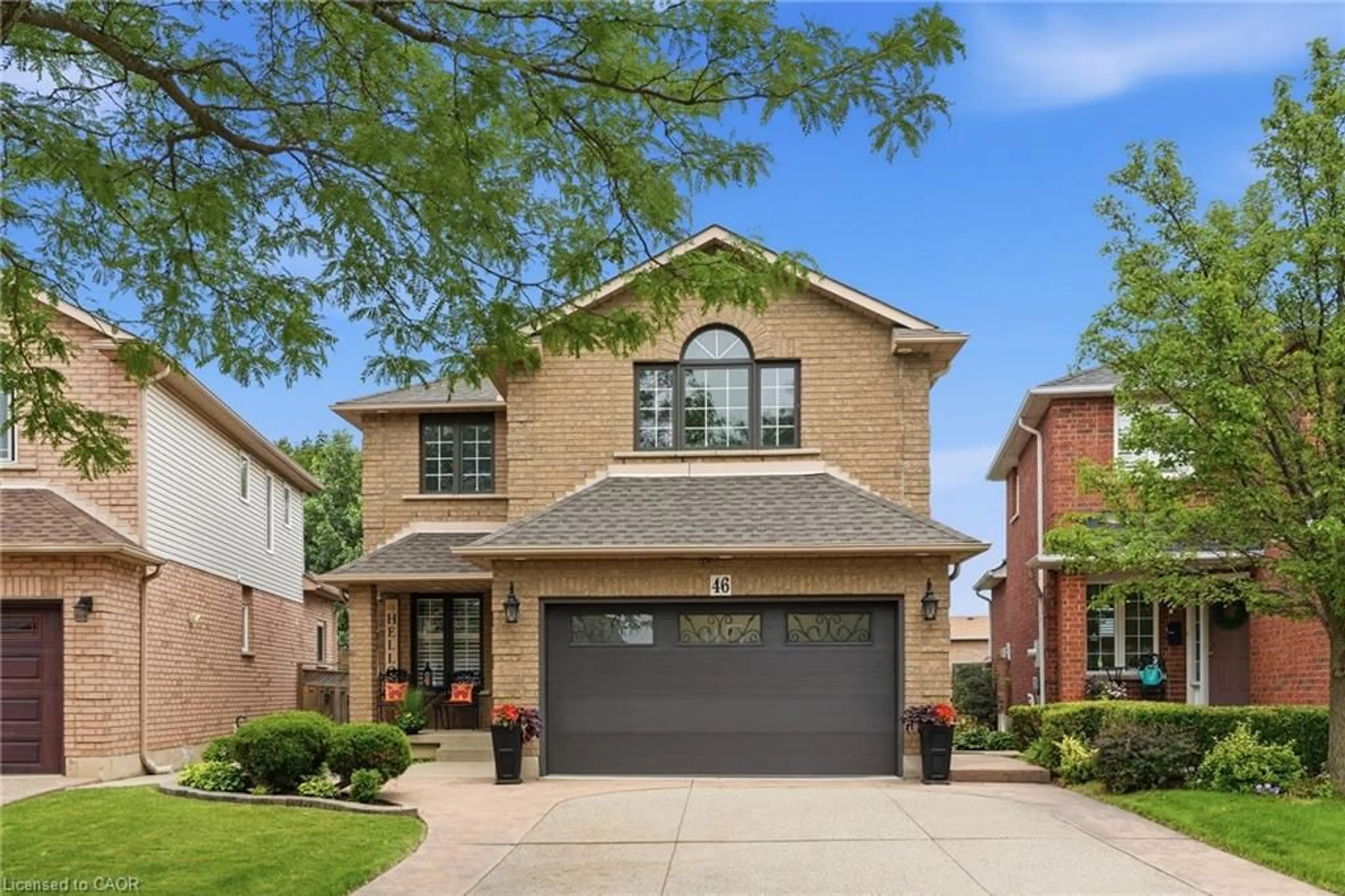 Home with brick exterior material, street for 46 Darrow Dr, Stoney Creek Ontario L8E 4P5