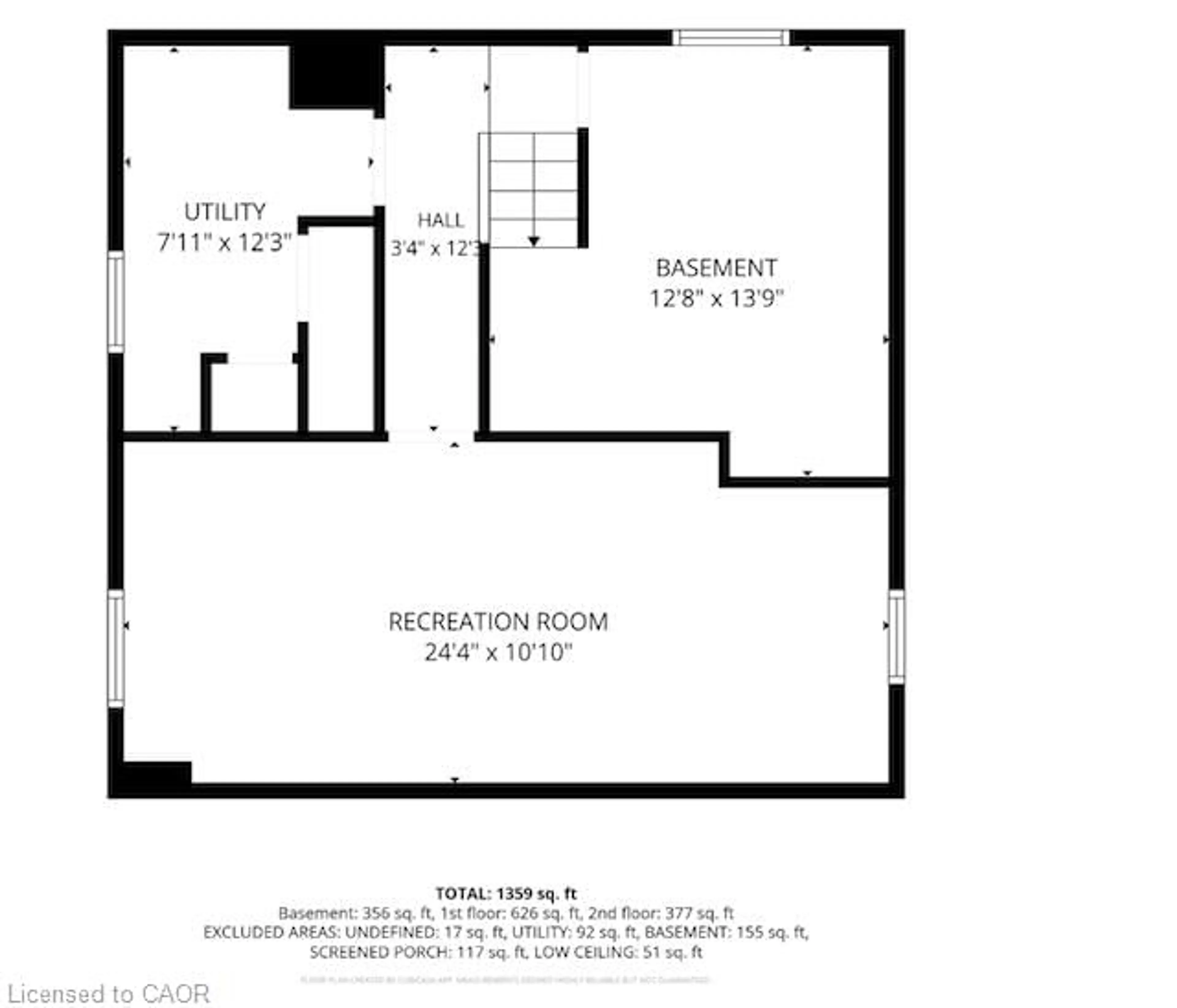 Floor plan for 794 Brucedale Ave, Hamilton Ontario L8V 1S3