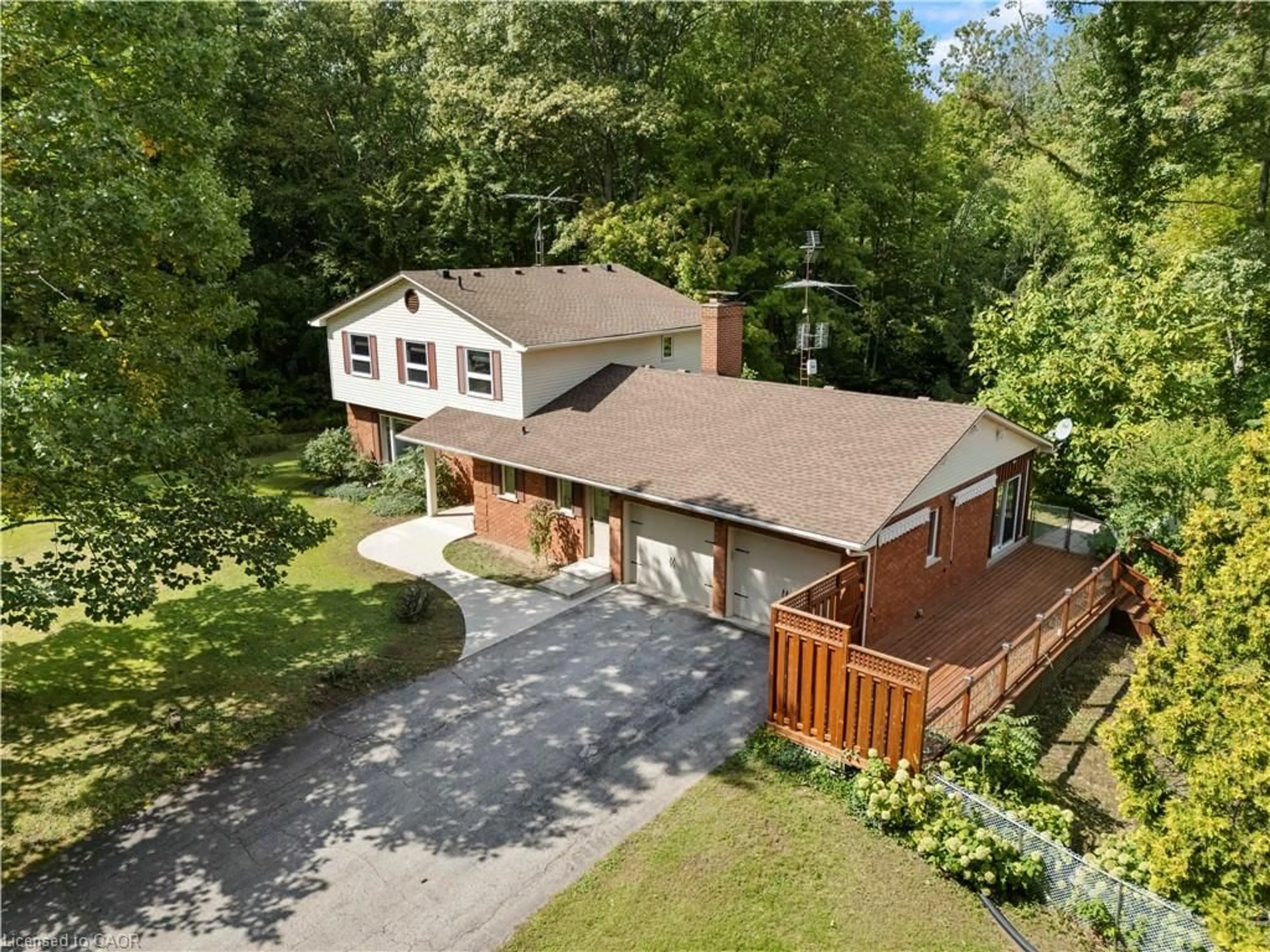 A pic from outside/outdoor area/front of a property/back of a property/a pic from drone, street for 188 Charlotteville West Quarter Line Rd, Forestville Ontario N0E 1P0