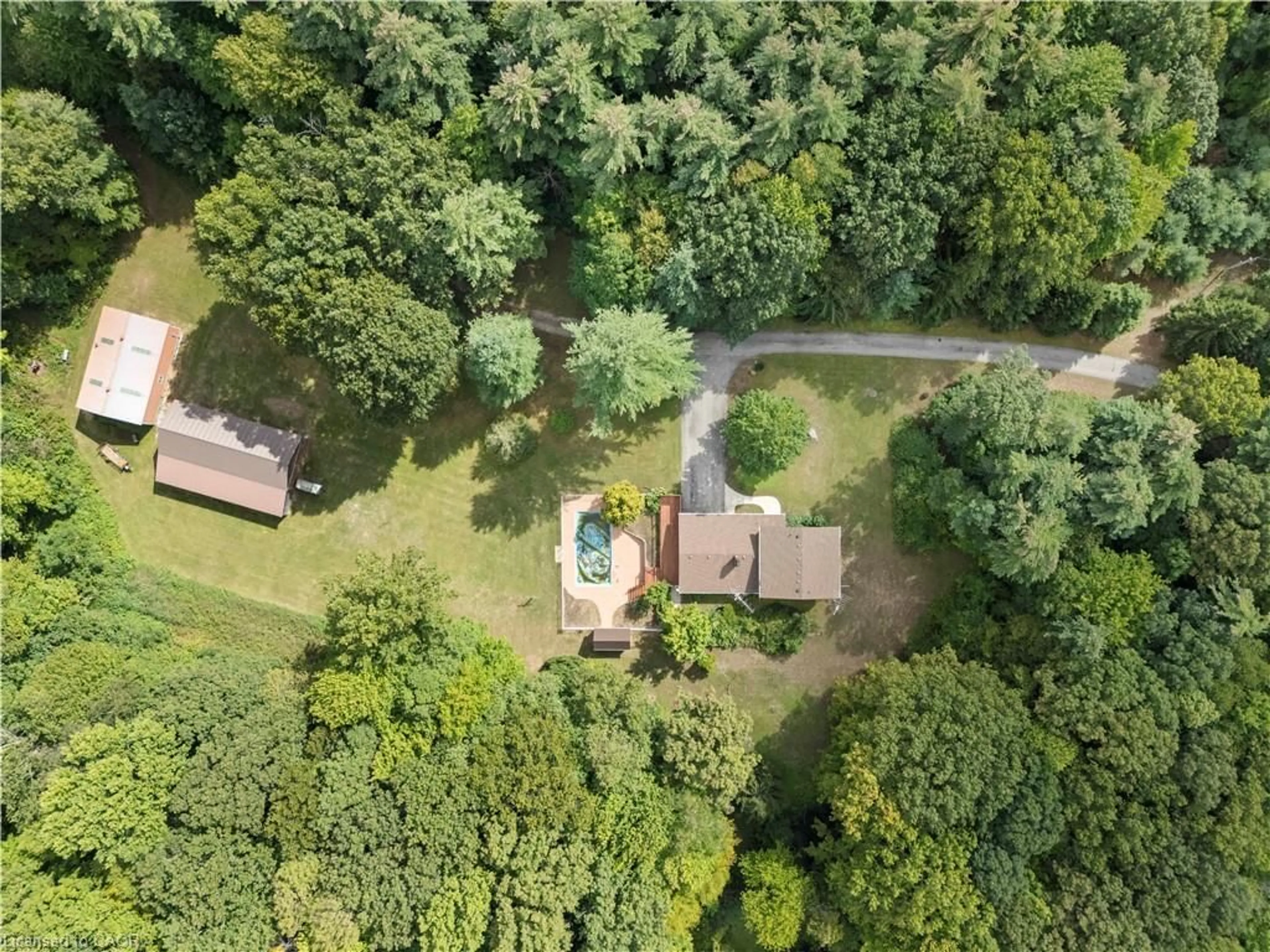 A pic from outside/outdoor area/front of a property/back of a property/a pic from drone, forest/trees view for 188 Charlotteville West Quarter Line Rd, Forestville Ontario N0E 1P0