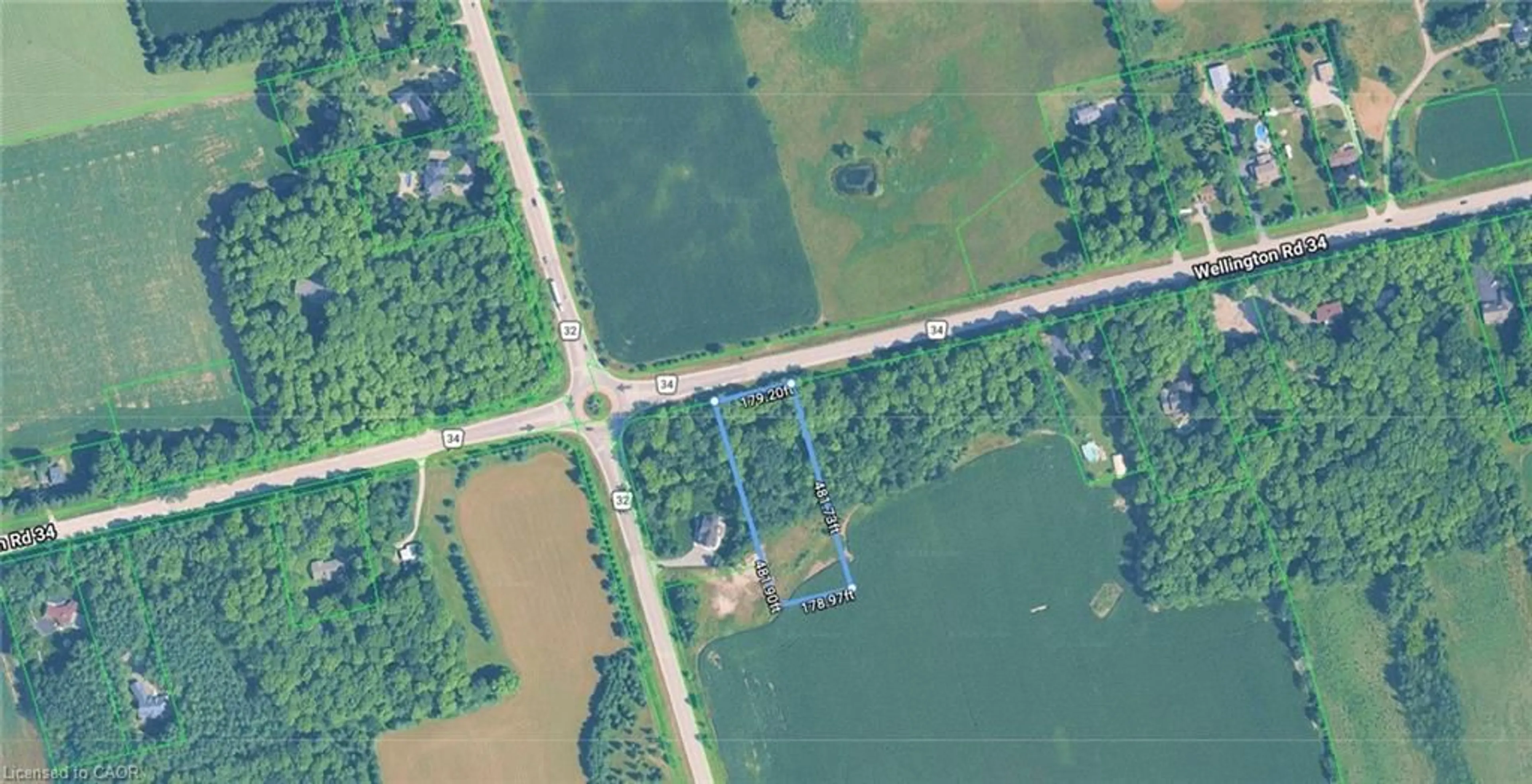 Picture of a map for PART LOT 6 Concession 2nd, Wellington Ontario N0B 2J0