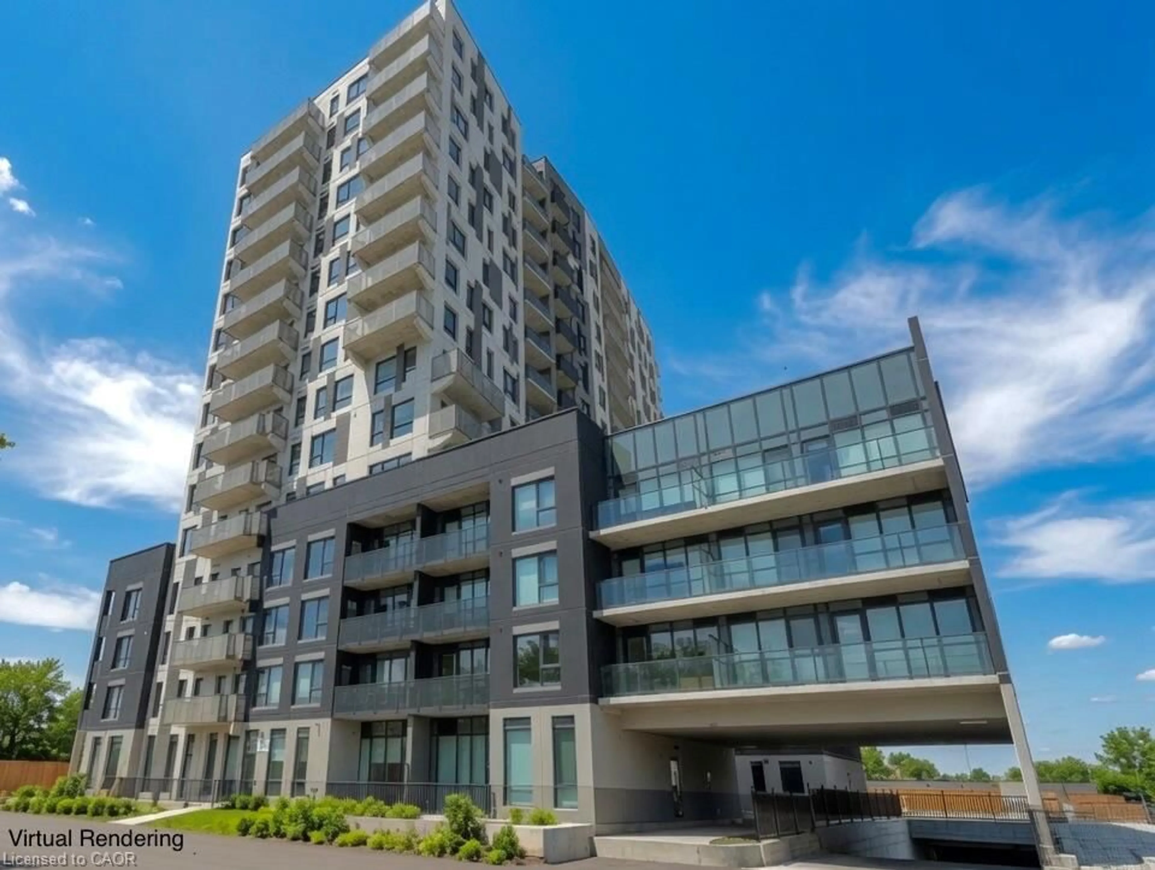 A pic from outside/outdoor area/front of a property/back of a property/a pic from drone, building for 1333 Weber St #106, Kitchener Ontario N2A 1C2