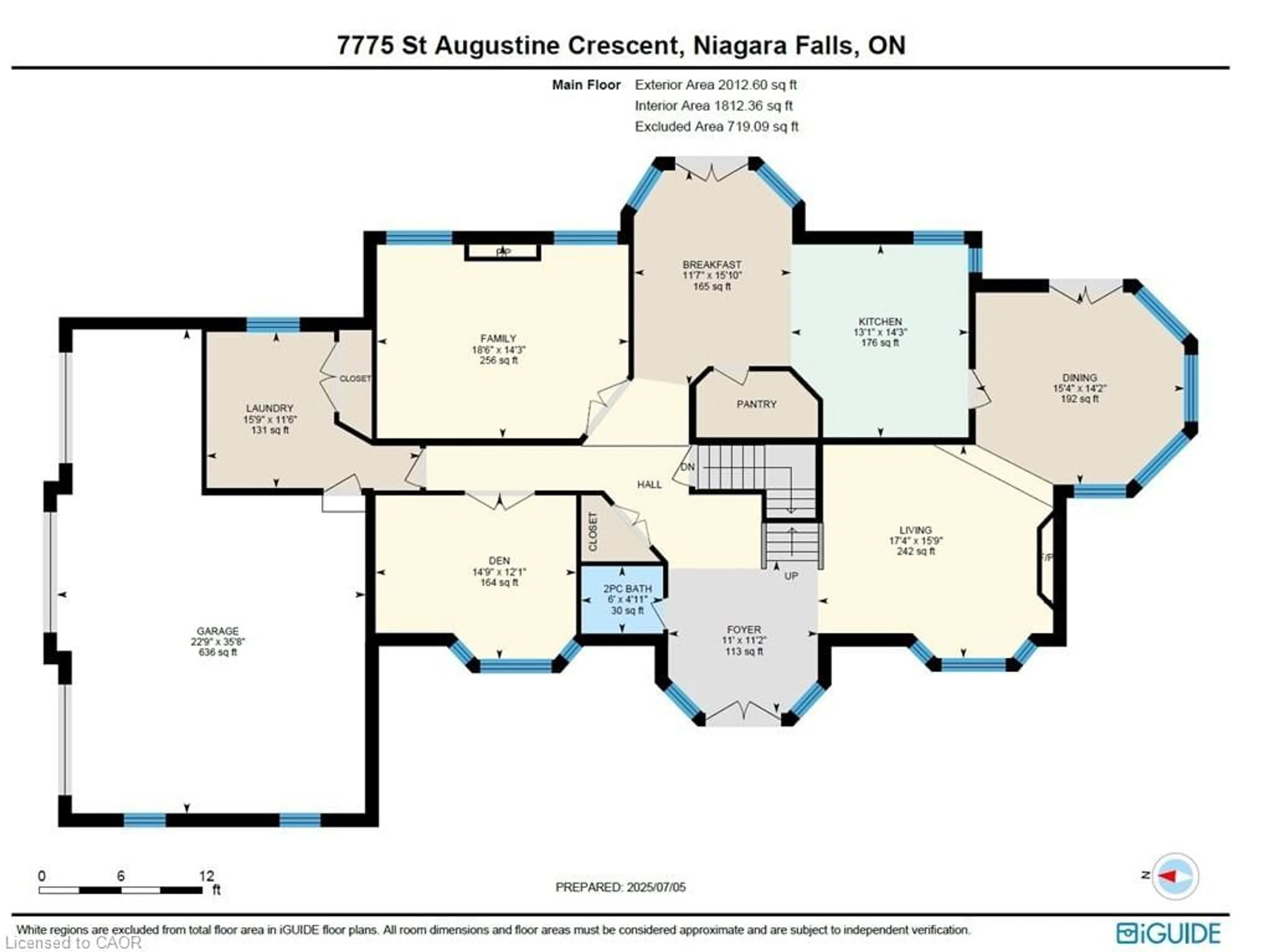 Floor plan for 7775 St. Augustine Cres, Niagara Falls Ontario L2H 2X3