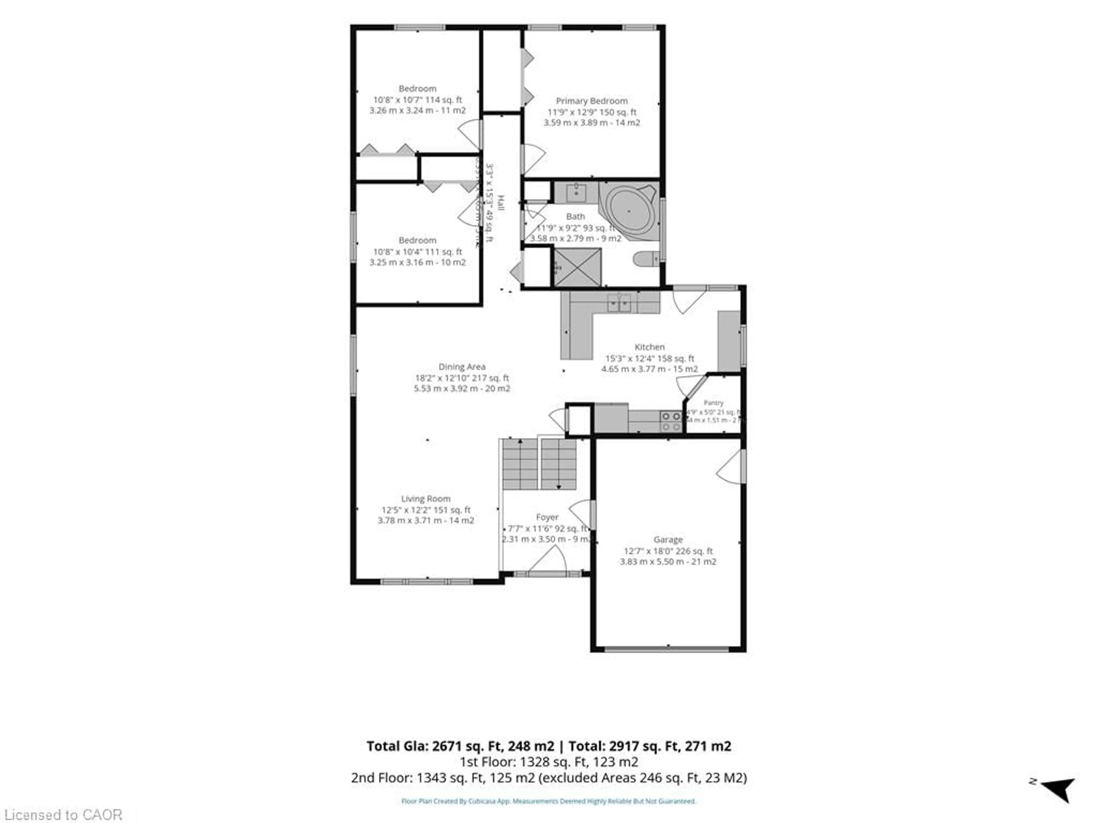 Floor plan for 143 Orchard Ave, Simcoe Ontario N3Y 3H5