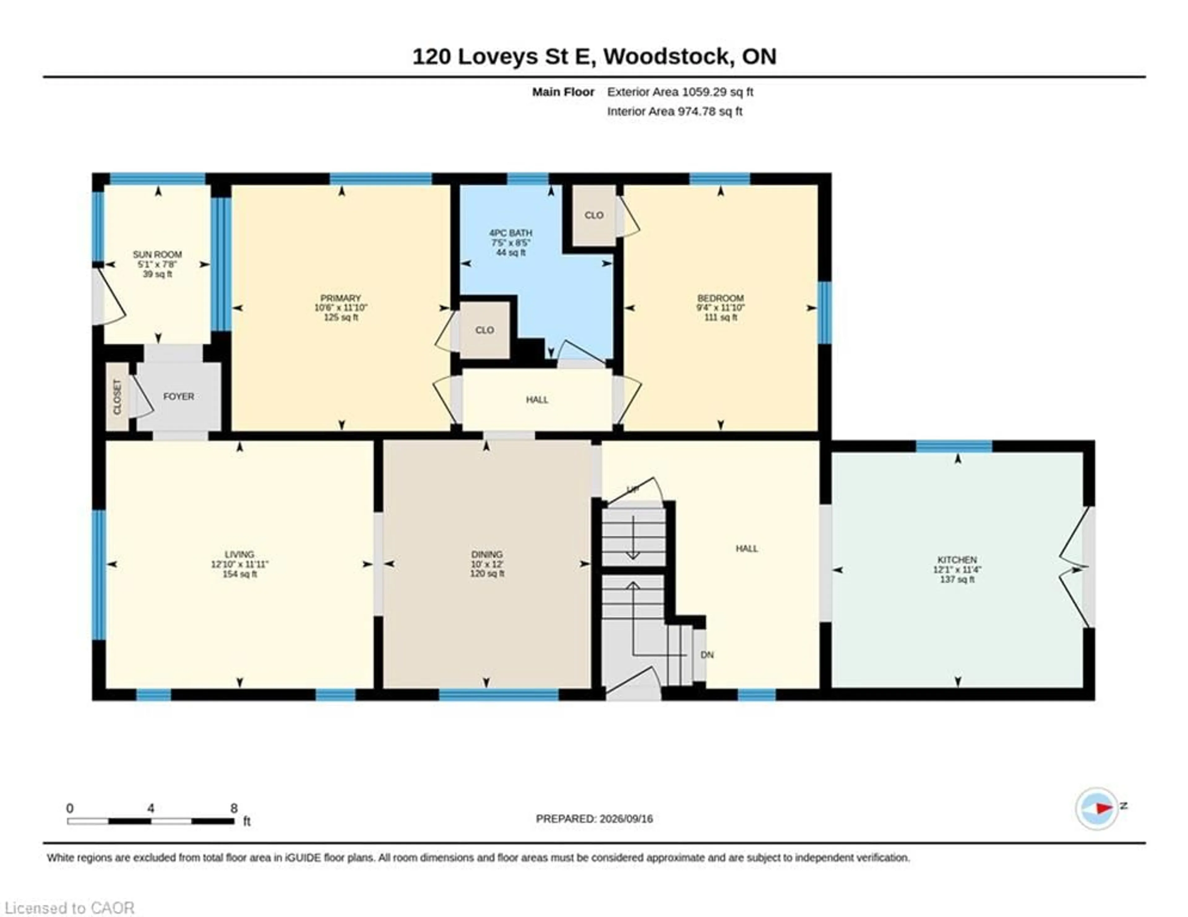 Floor plan for 120 Loveys St, Hickson Ontario N0J 1L0