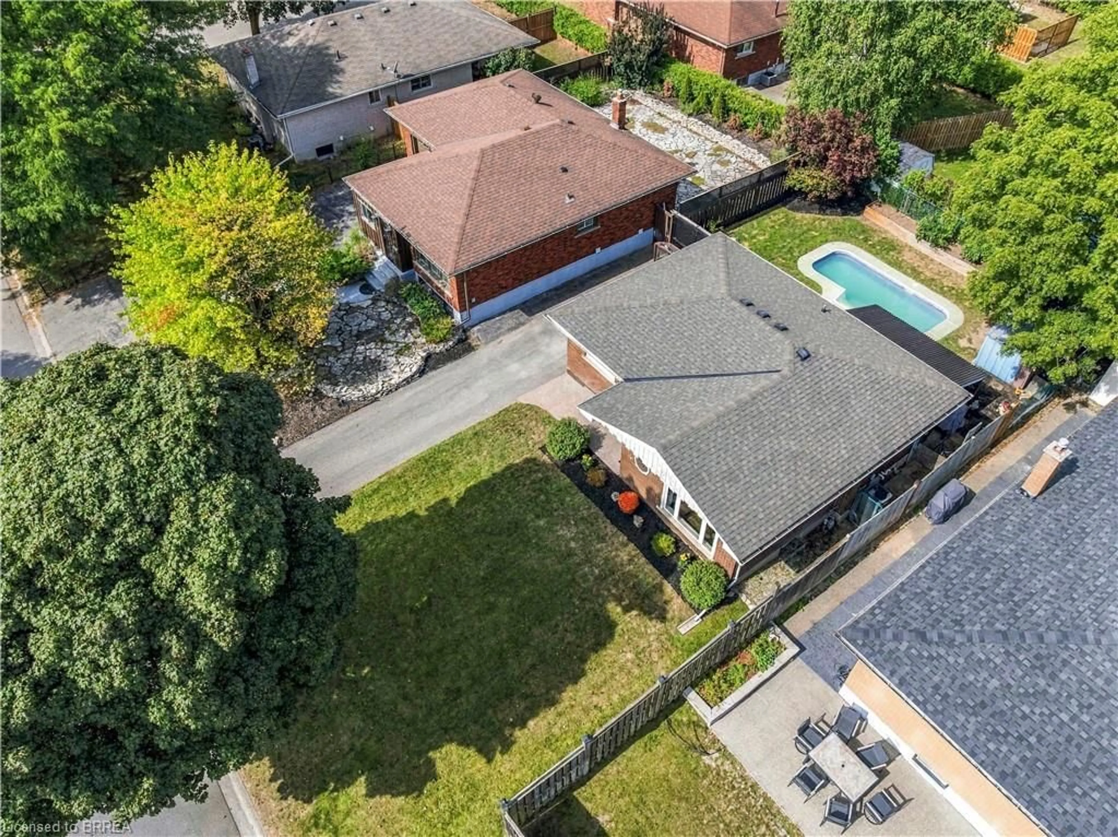 A pic from outside/outdoor area/front of a property/back of a property/a pic from drone, street for 47 Buckingham St, Brantford Ontario N3R 3B2