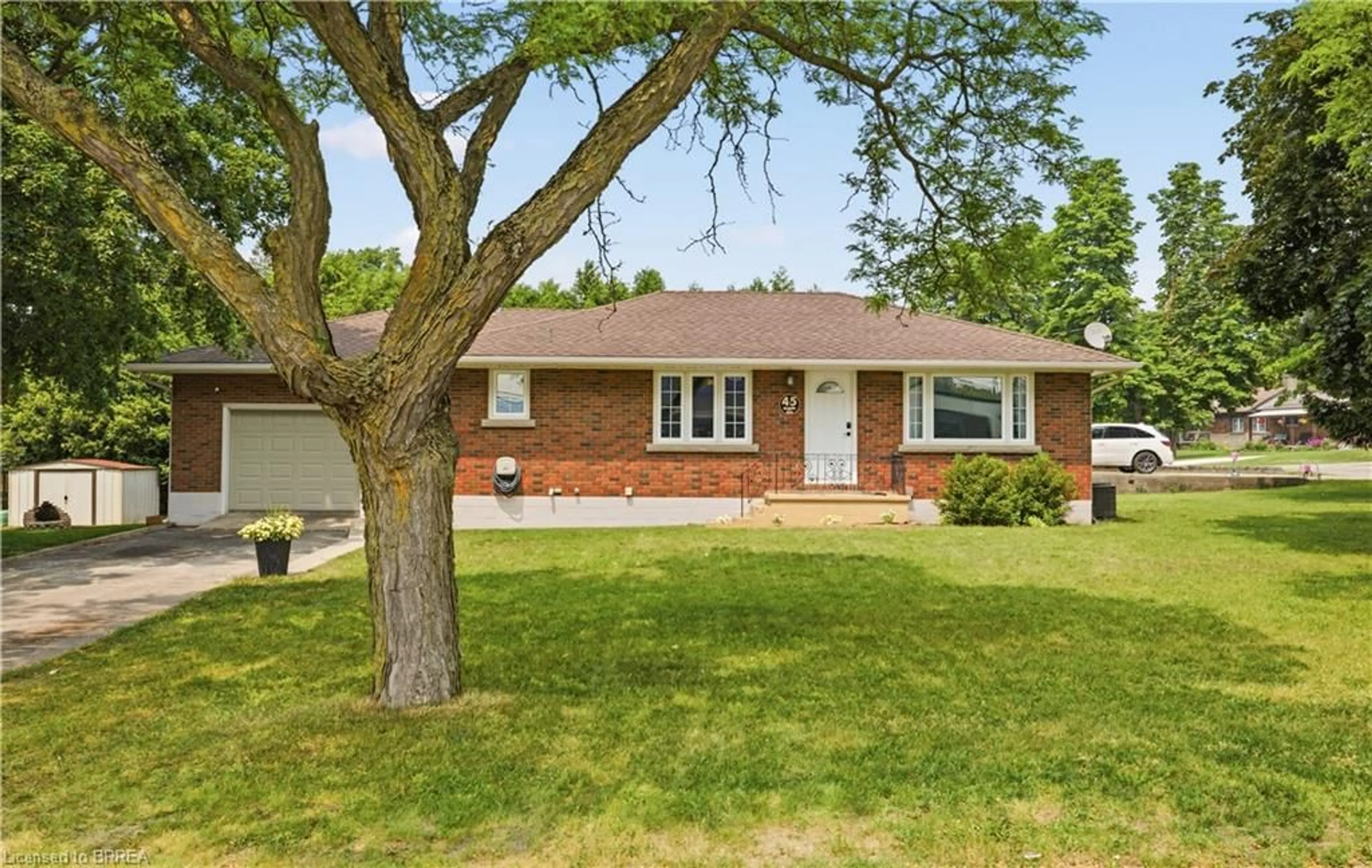 Home with brick exterior material, street for 45 Argyle Ave, Delhi Ontario N4B 1J4