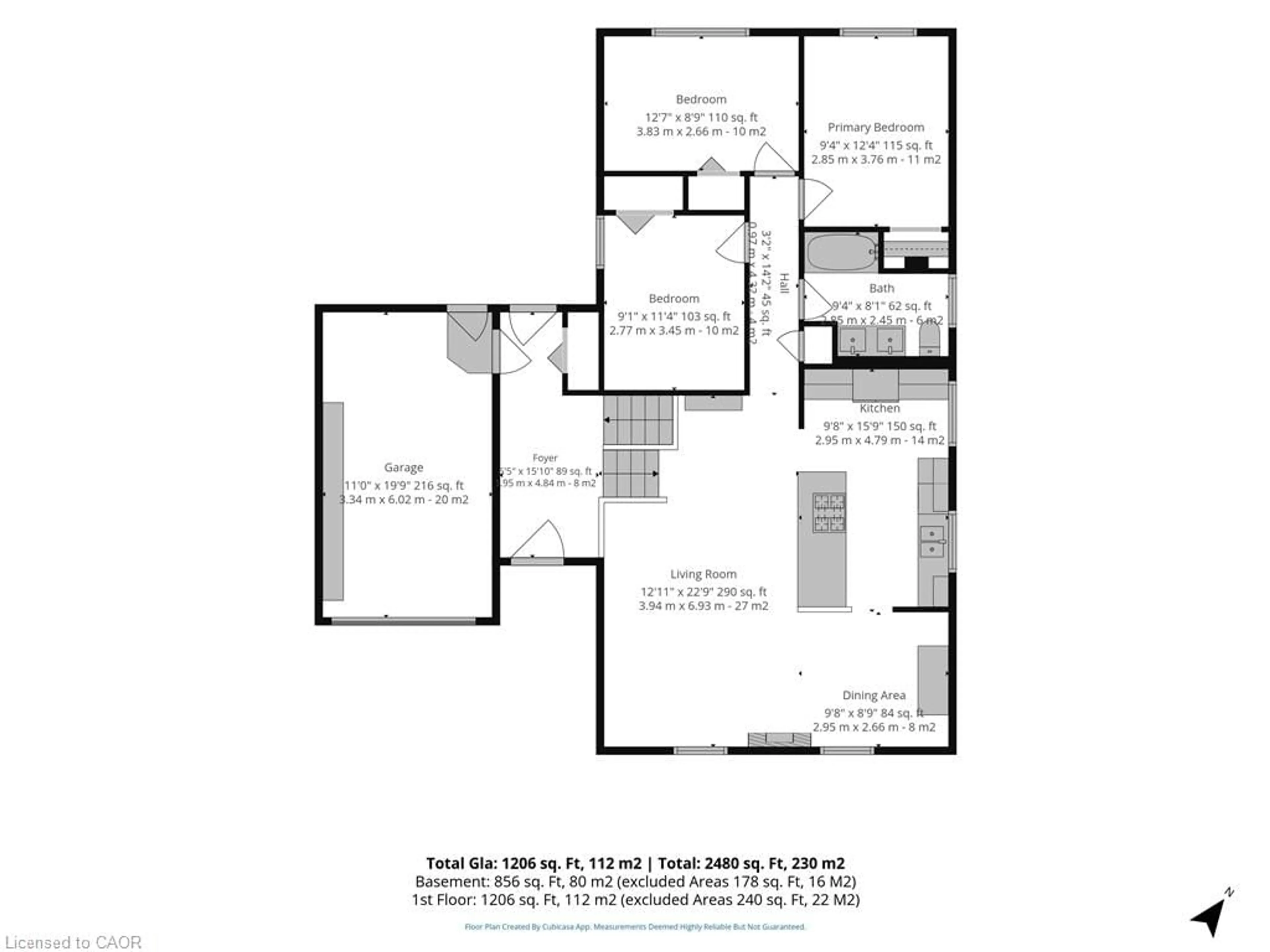 Floor plan for 9 Adams Lane, Simcoe Ontario N3Y 4P4