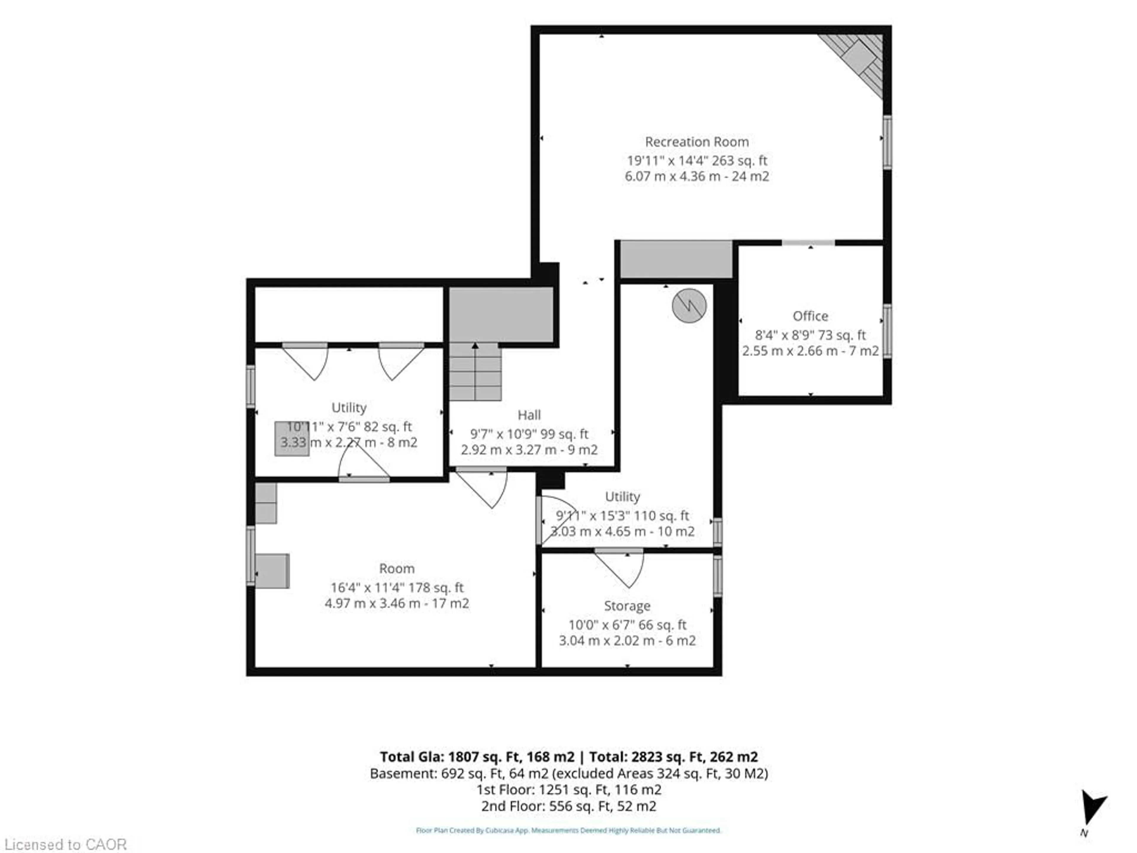 Floor plan for 72 Pine St, Delhi Ontario N4B 1N9