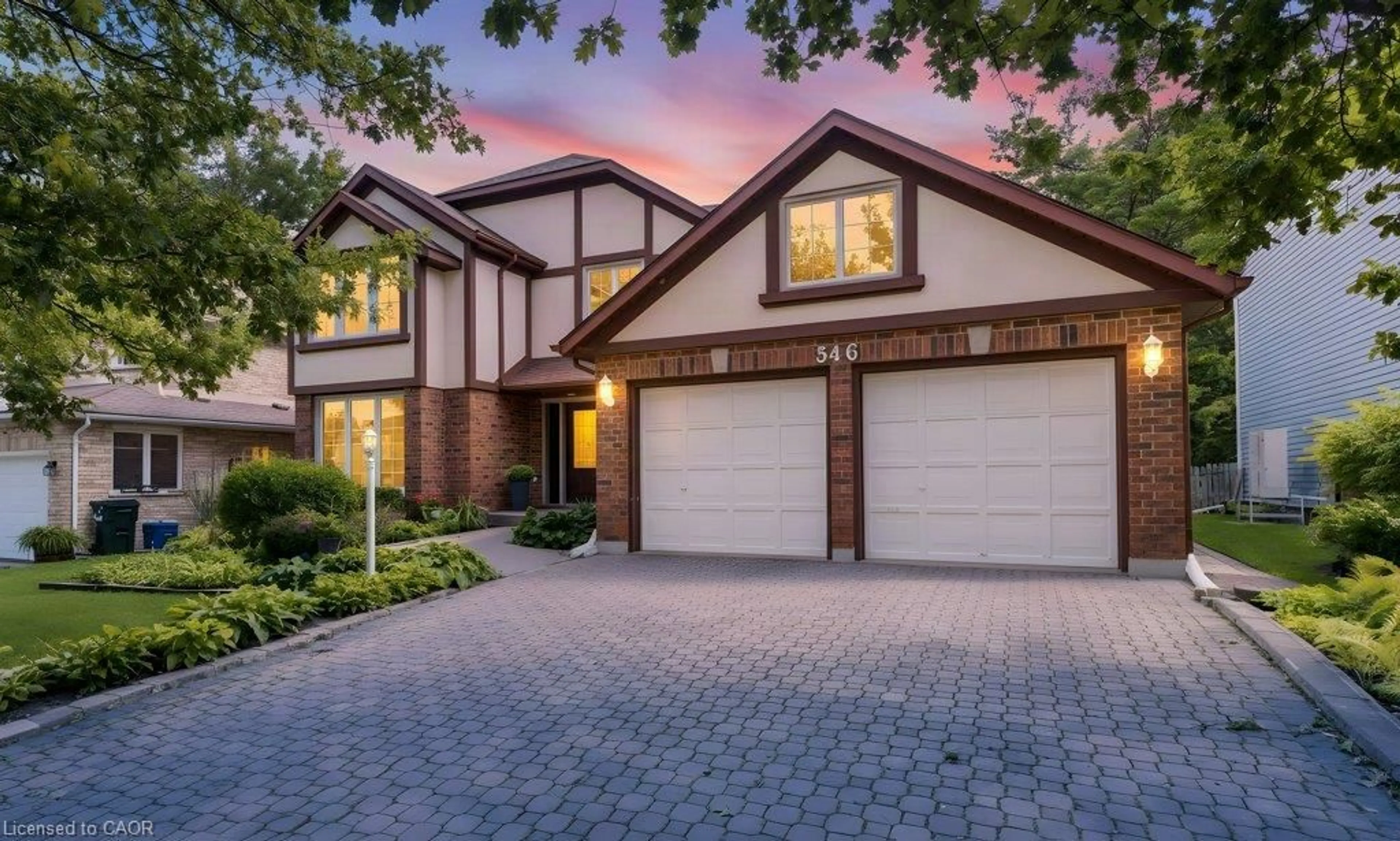 Home with brick exterior material, street for 546 Sandbrooke Crt, Waterloo Ontario N2T 2H4