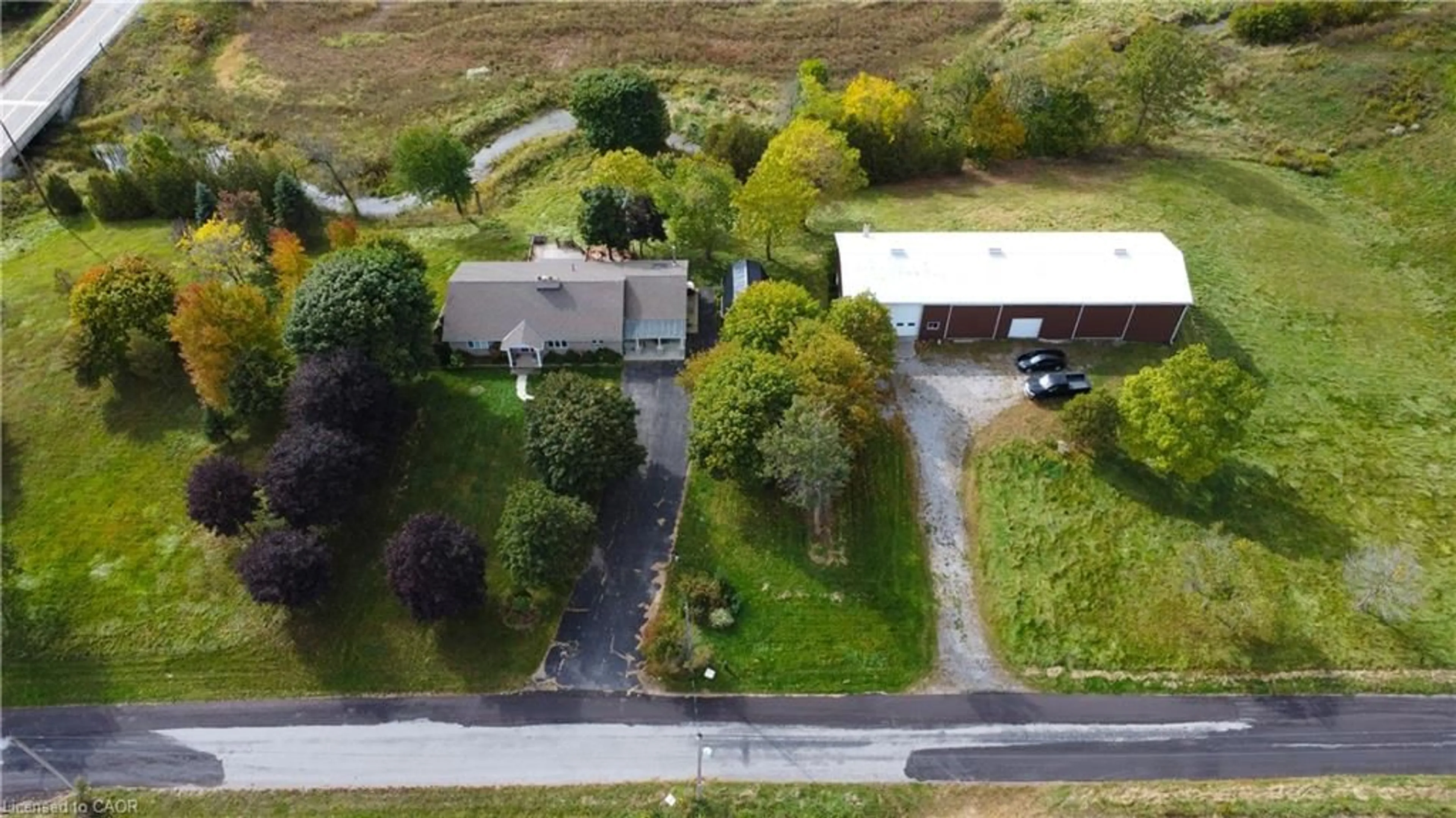 A pic from outside/outdoor area/front of a property/back of a property/a pic from drone, street for 17 Cemetery Rd, Norfolk County Ontario N0E 1Z0