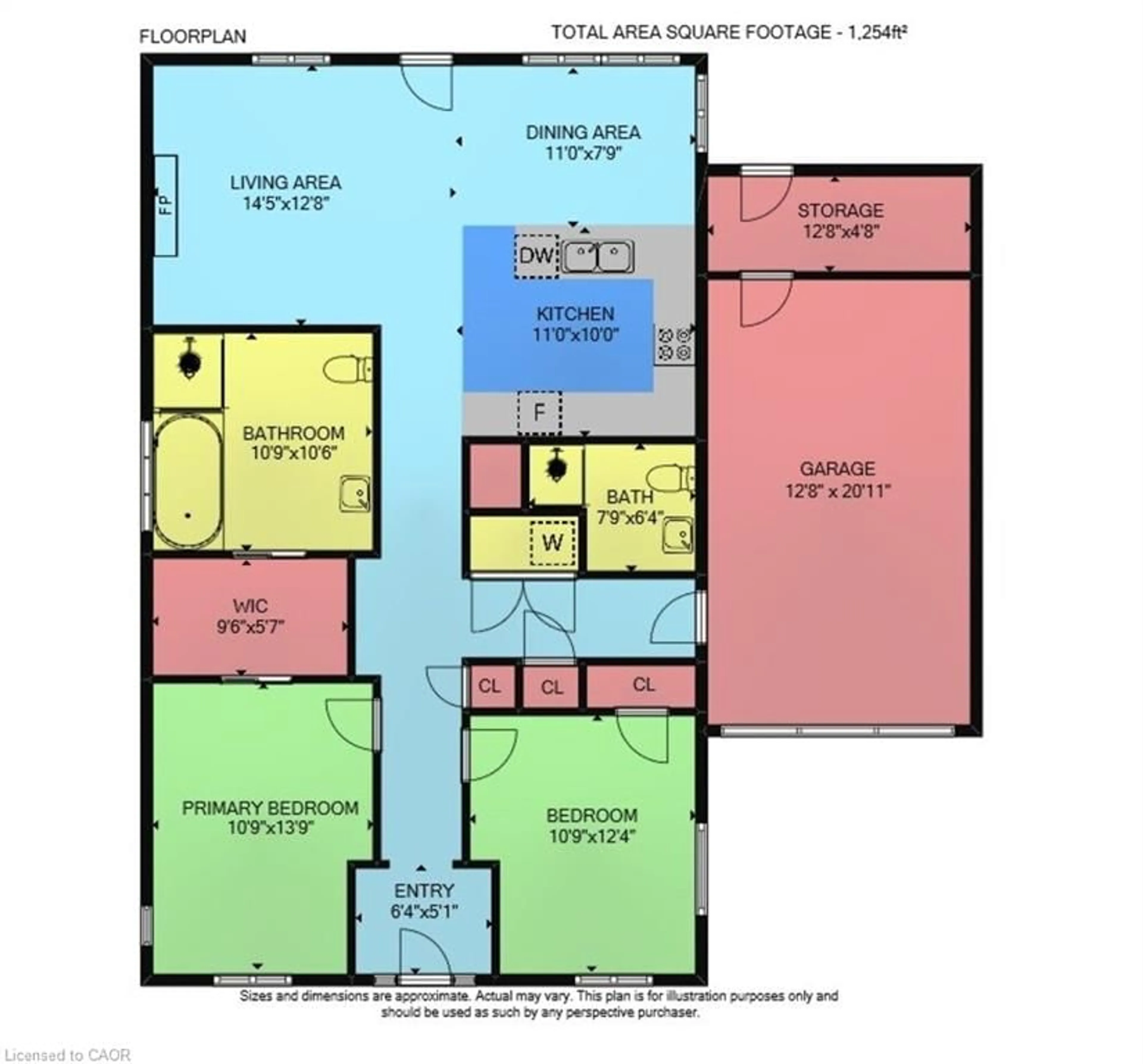 Floor plan for 3033 Townline Rd #518, Stevensville Ontario L0S 1S1
