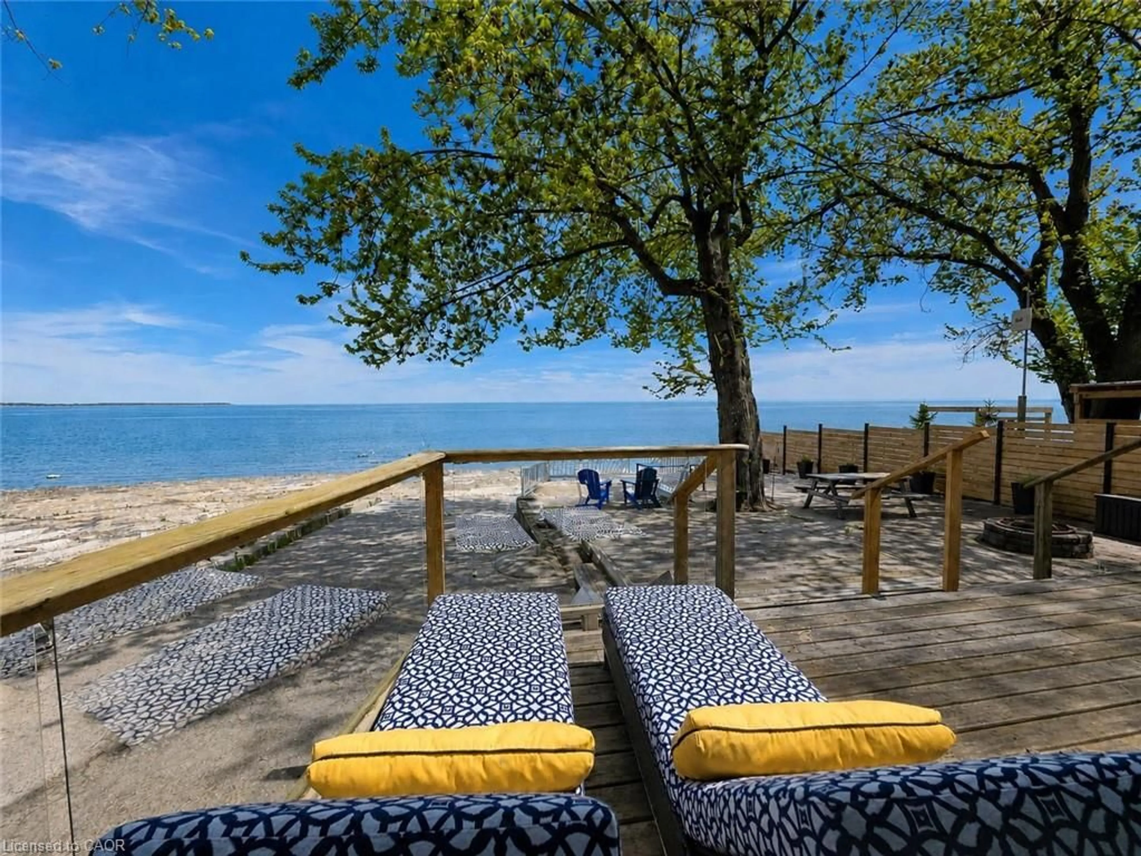 Patio, water/lake/river/ocean view for 82 Evans Point Lane, Haldimand Ontario N1A 2W8