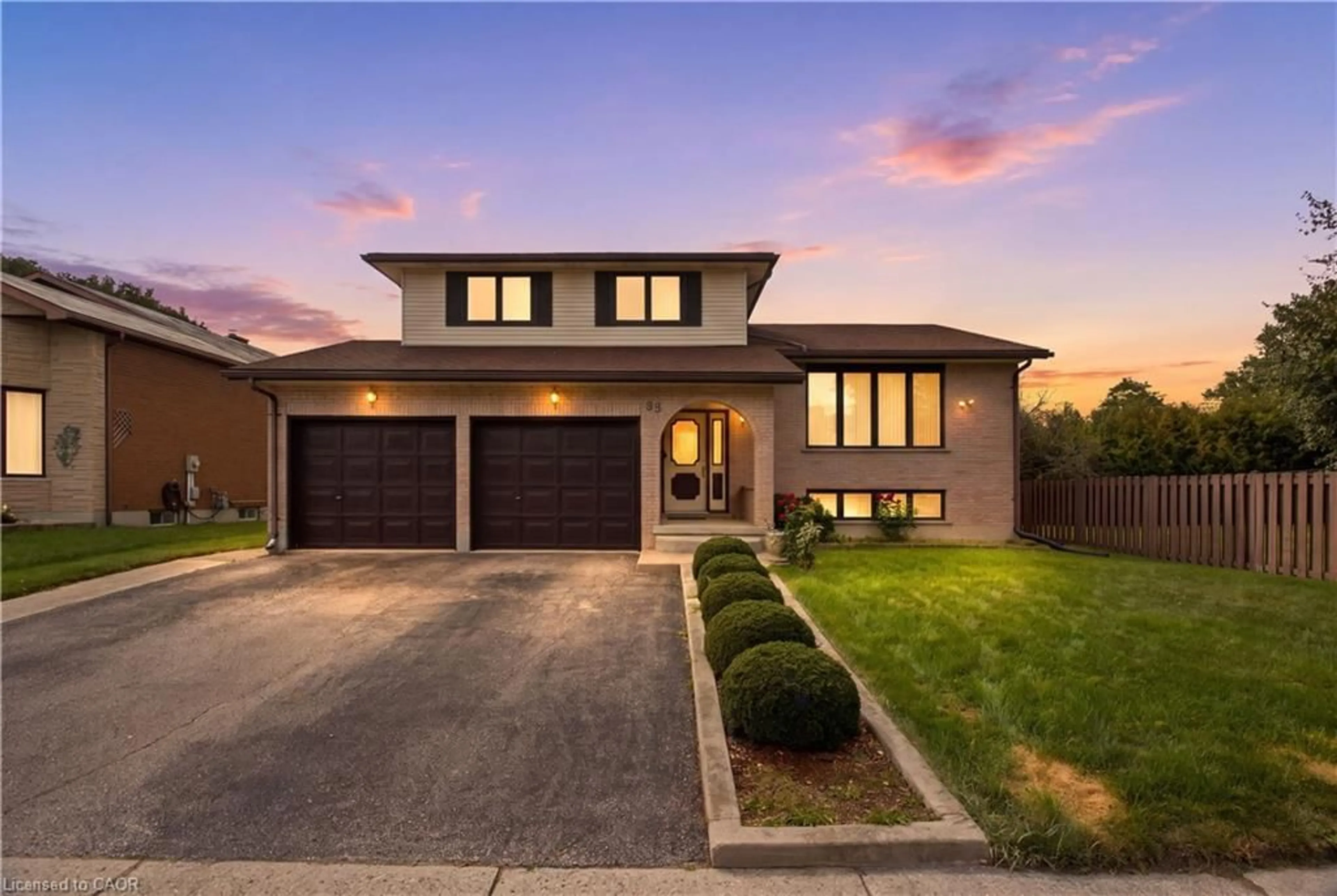 Home with brick exterior material, street for 93 Old Chicopee Dr, Kitchener Ontario N2A 3R7