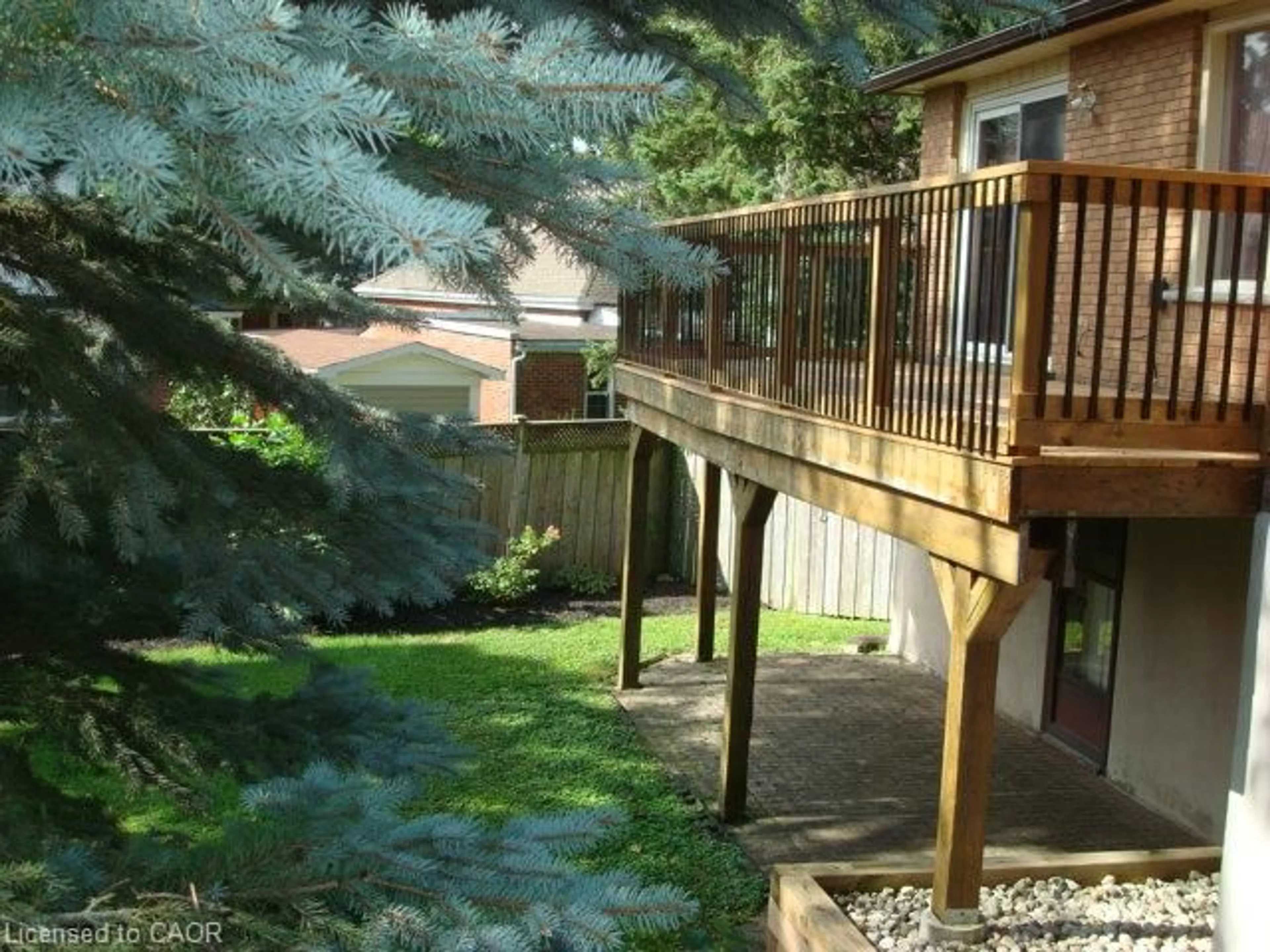 Patio, forest/trees view for 126 Avondale Rd, Cambridge Ontario N3C 2E6