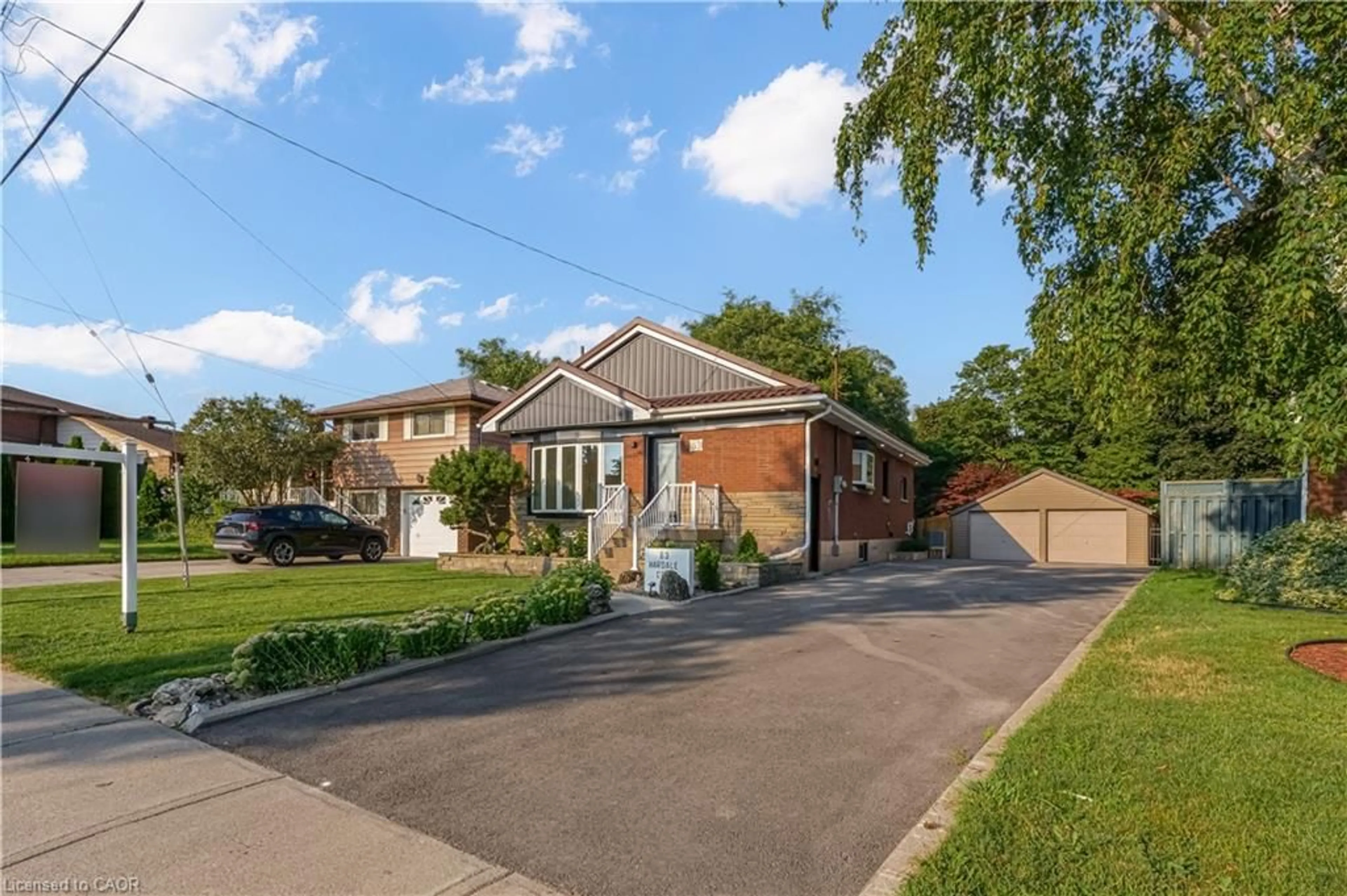 Home with brick exterior material, street for 63 Hardale Cres, Hamilton Ontario L8T 1K9