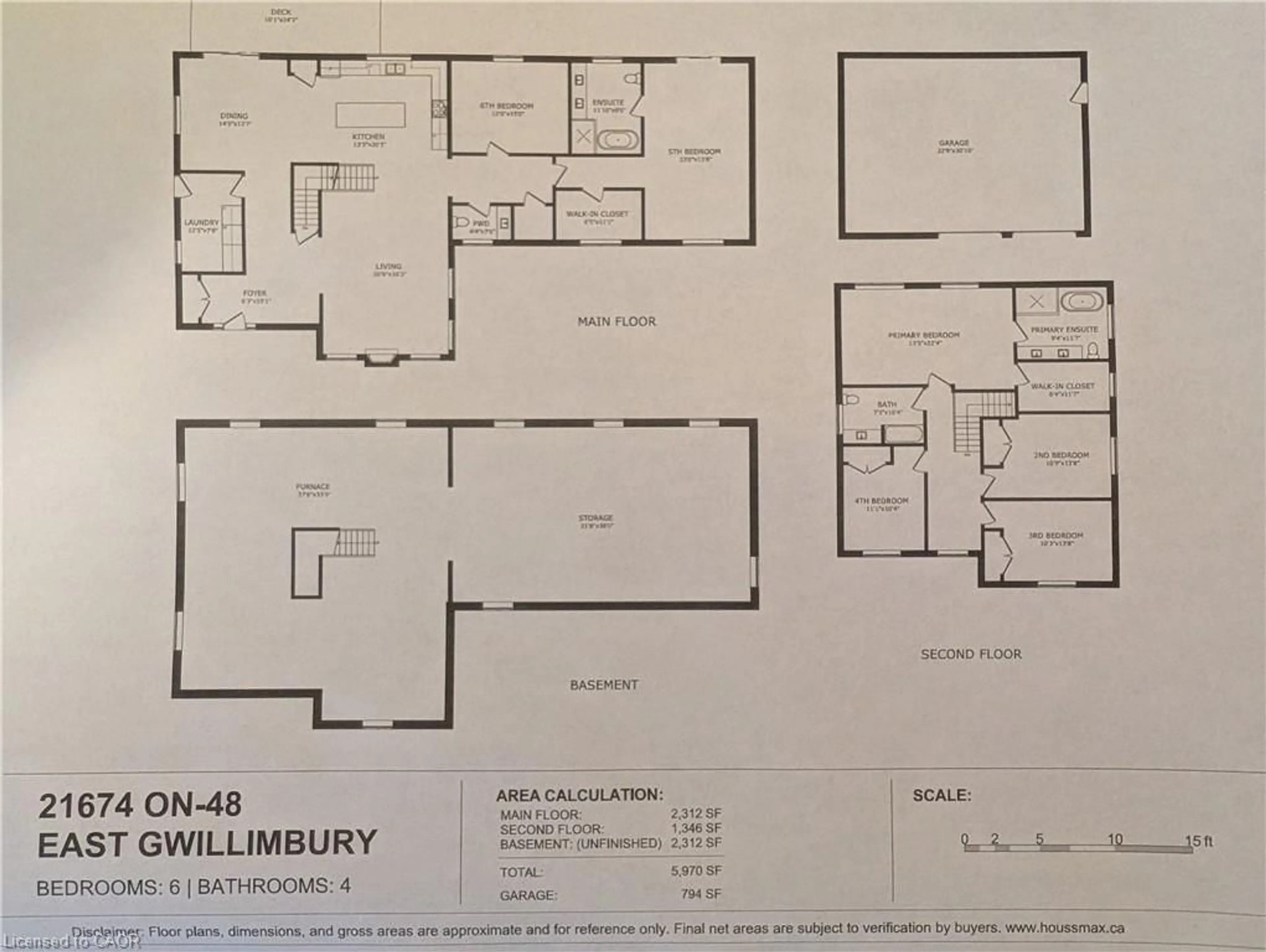 Floor plan for 21674 Highway 48, East Gwillimbury Ontario L0G 1M0