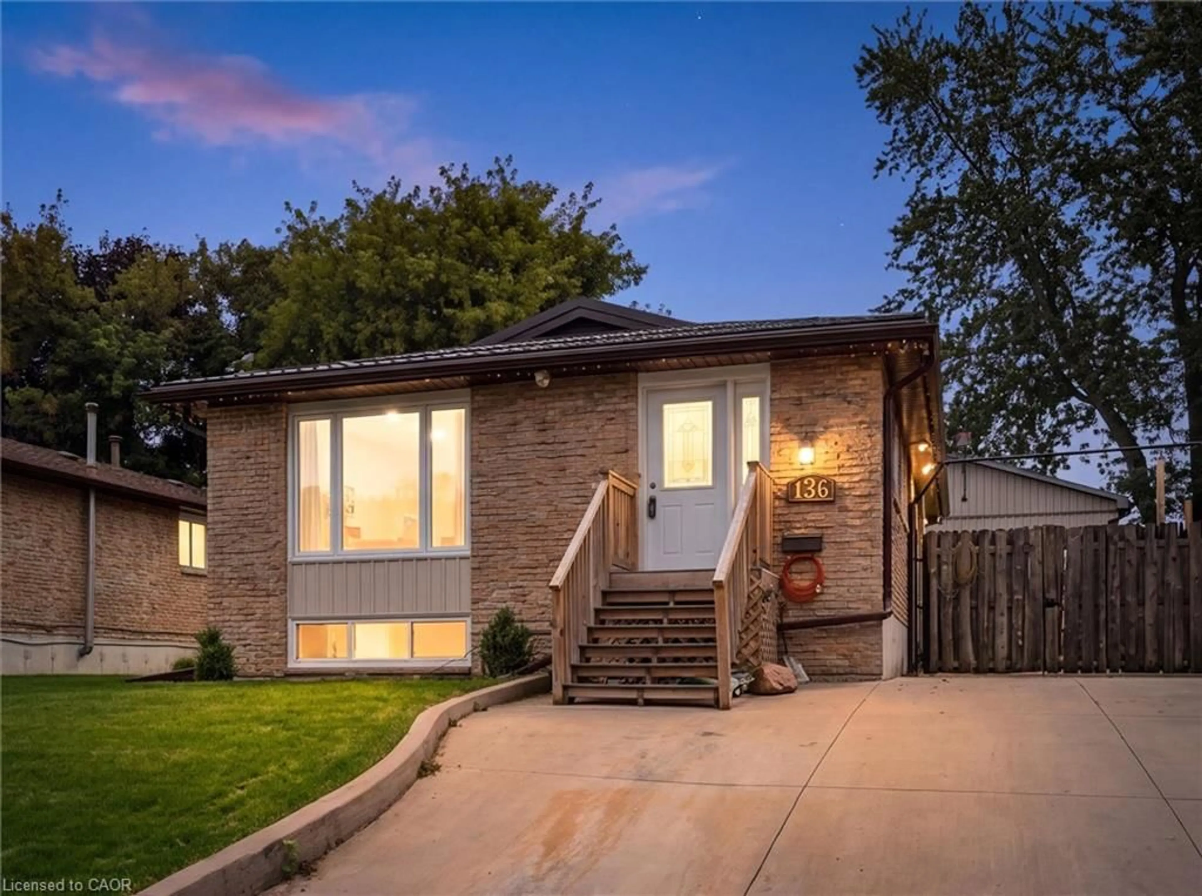 Home with brick exterior material, street for 136 Woodlawn Ave, Brantford Ontario N3R 6S2
