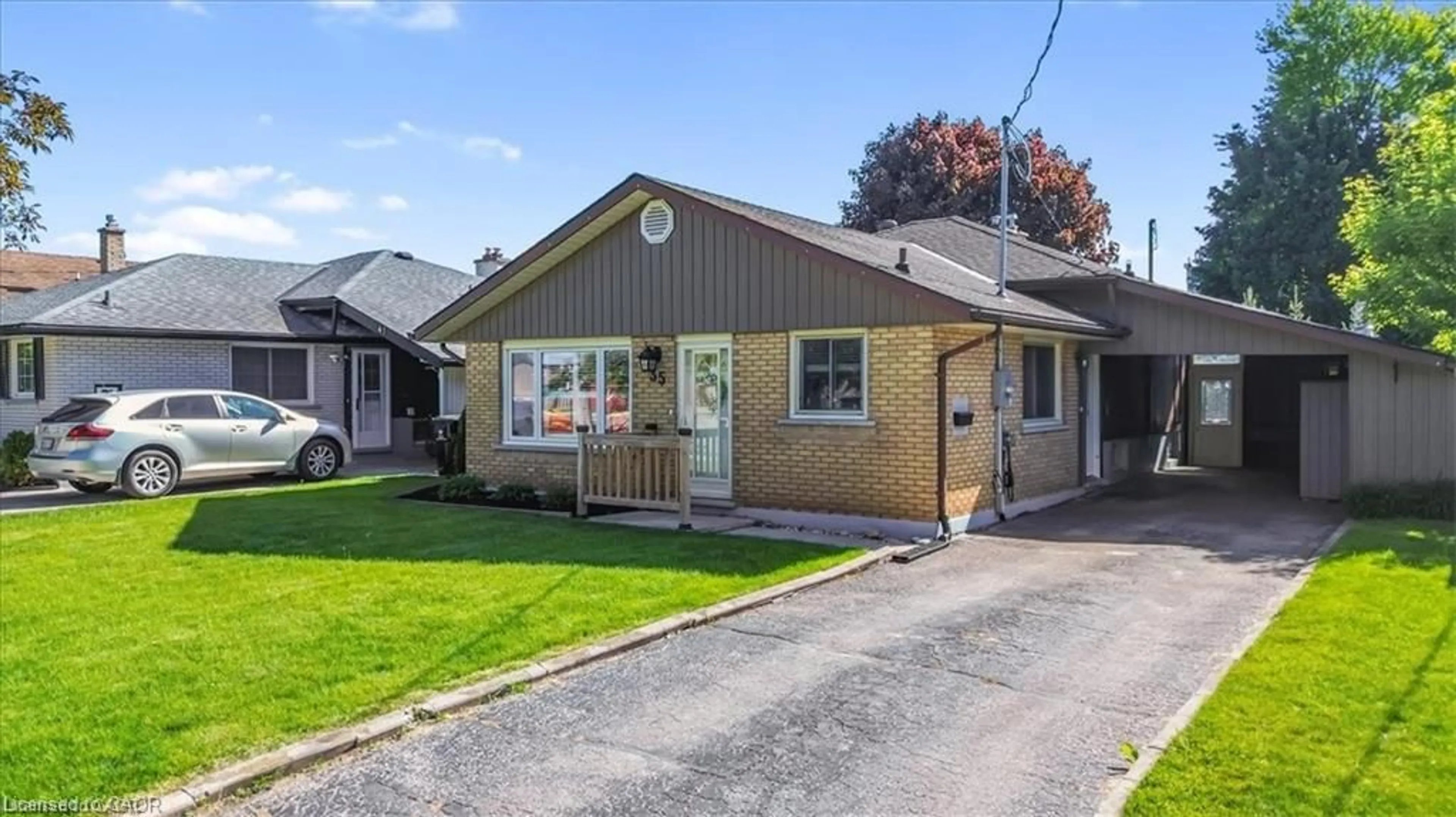 Home with vinyl exterior material, street for 35 Weichel St, Kitchener Ontario N2M 2A7