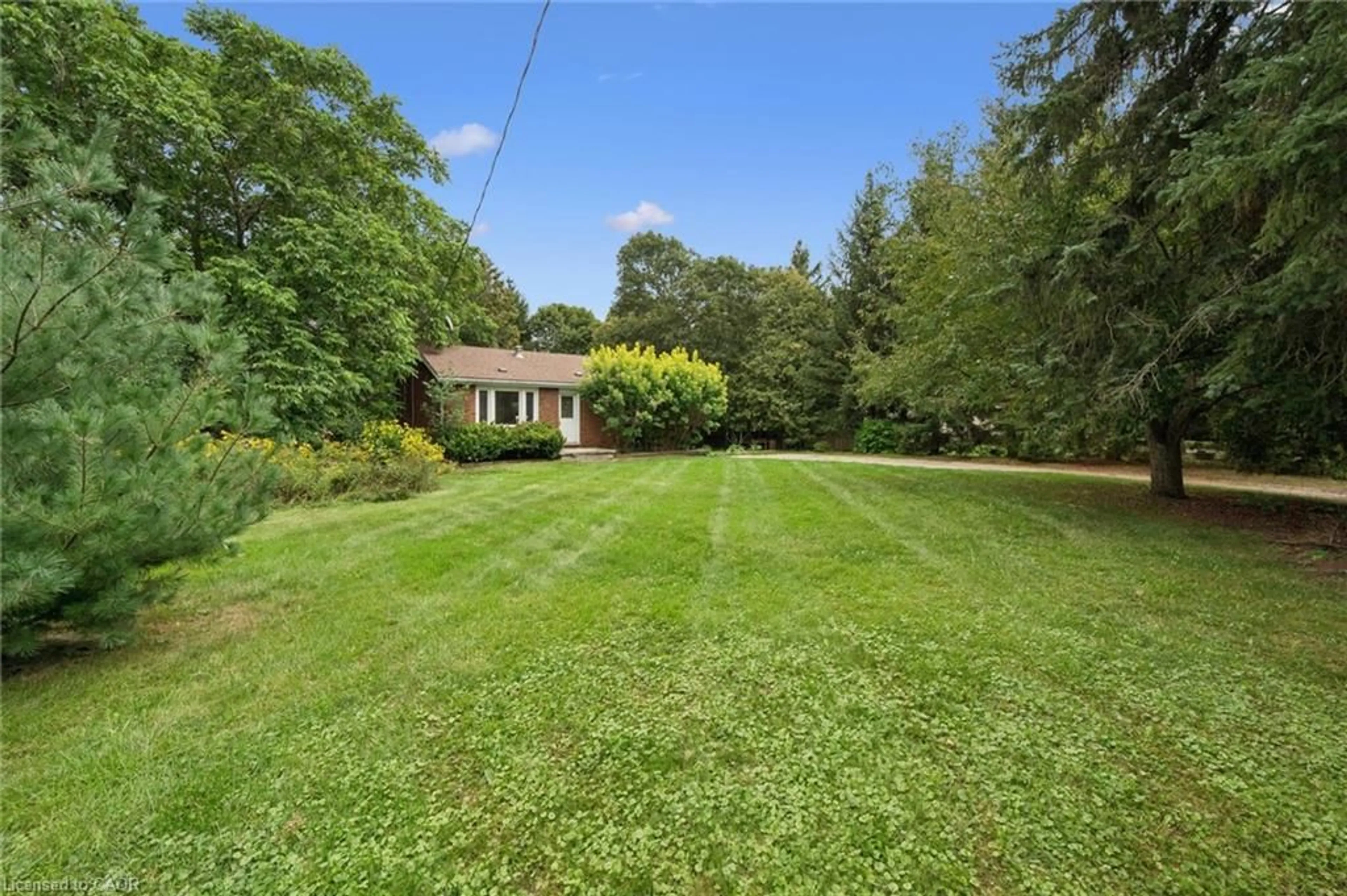 A pic from outside/outdoor area/front of a property/back of a property/a pic from drone, unknown for 7241 Wellington Road 21 Rd, Inverhaugh Ontario N0B 1S0