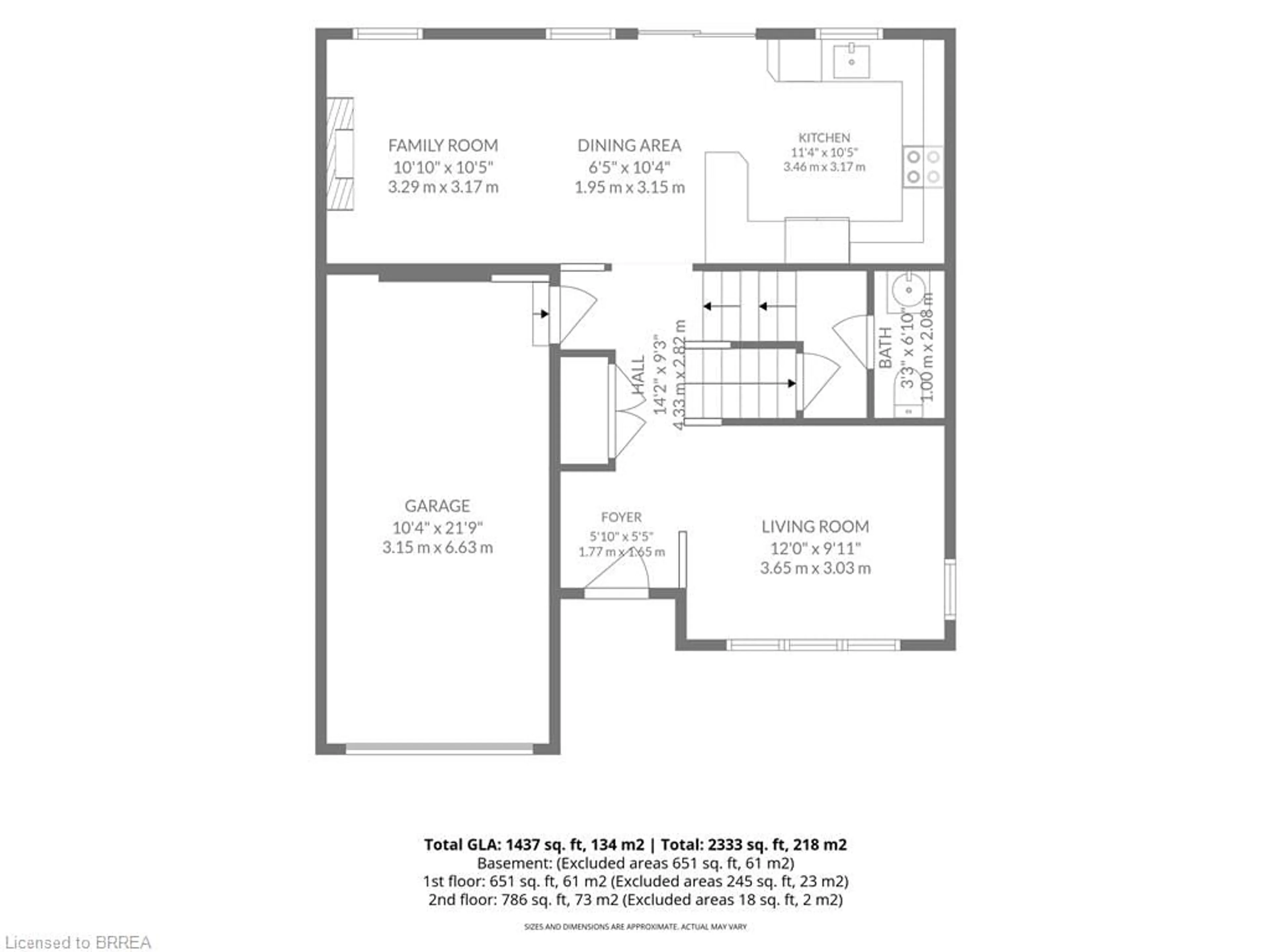Floor plan for 90 Osborn Ave, Brantford Ontario N3T 6R3