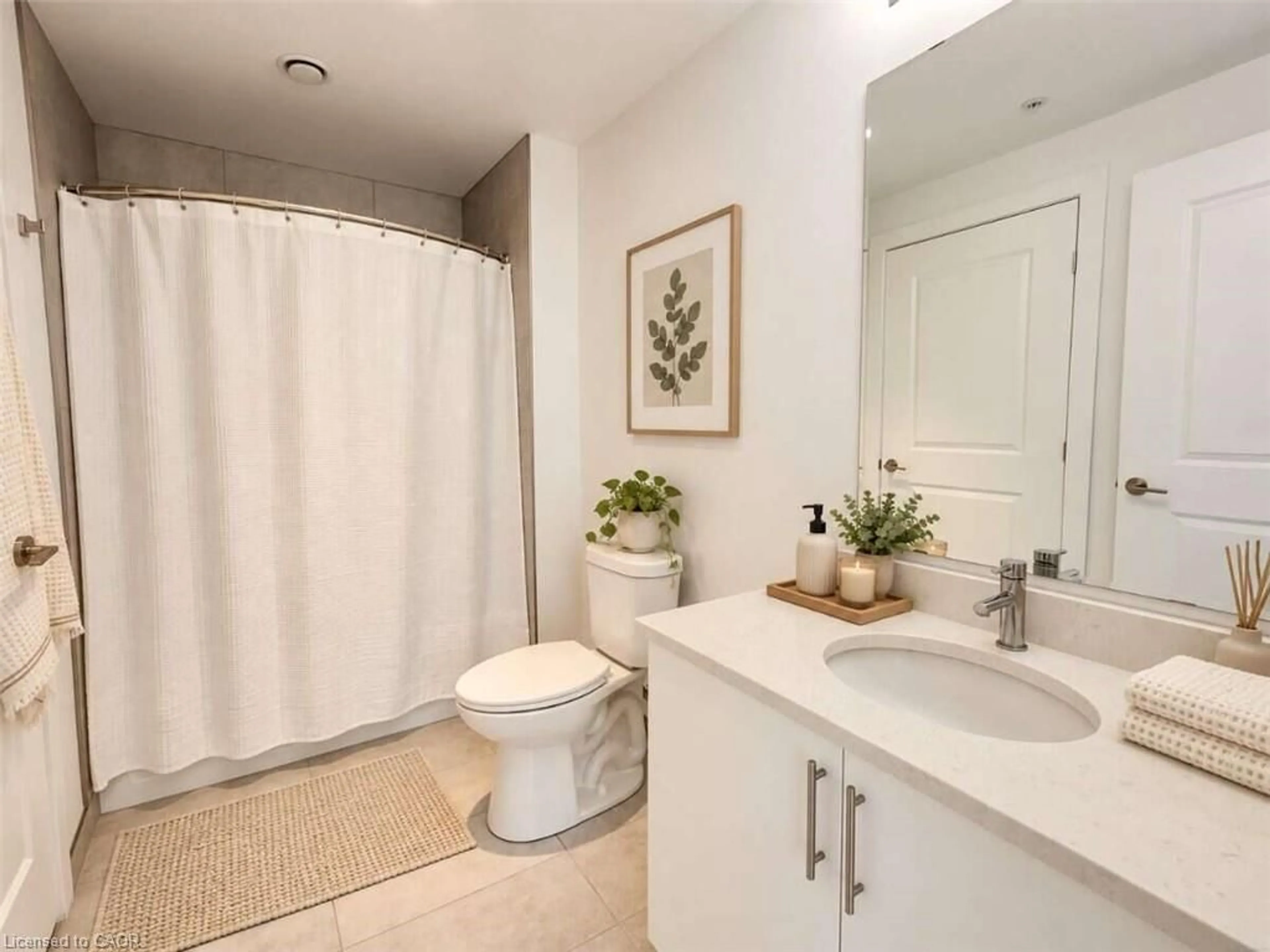 Standard bathroom, ceramic/tile floor for 181 King St #1212, Waterloo Ontario N2J 1P7