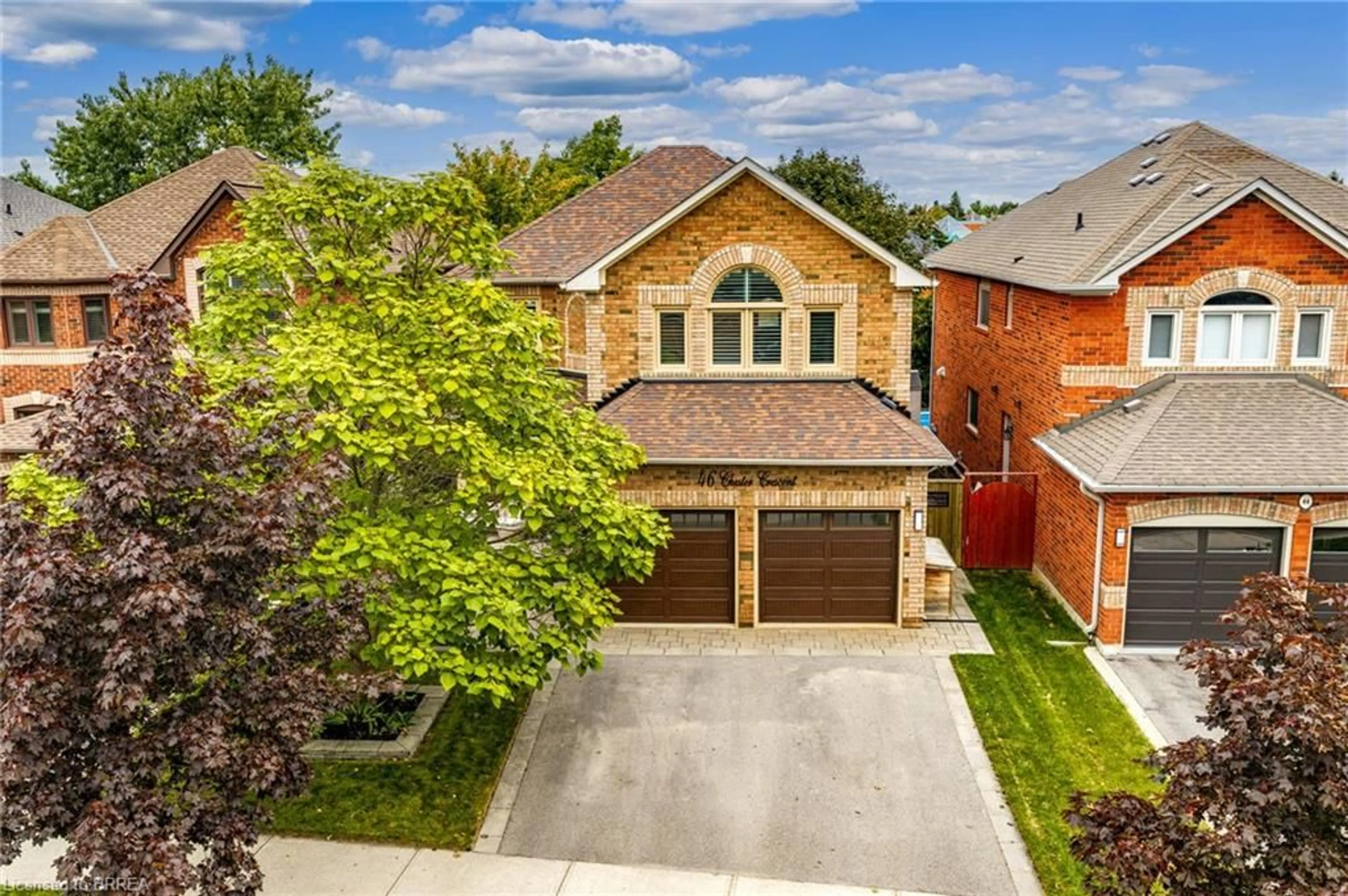 Home with brick exterior material, street for 46 Chester Cres, Georgetown Ontario L7G 5W5