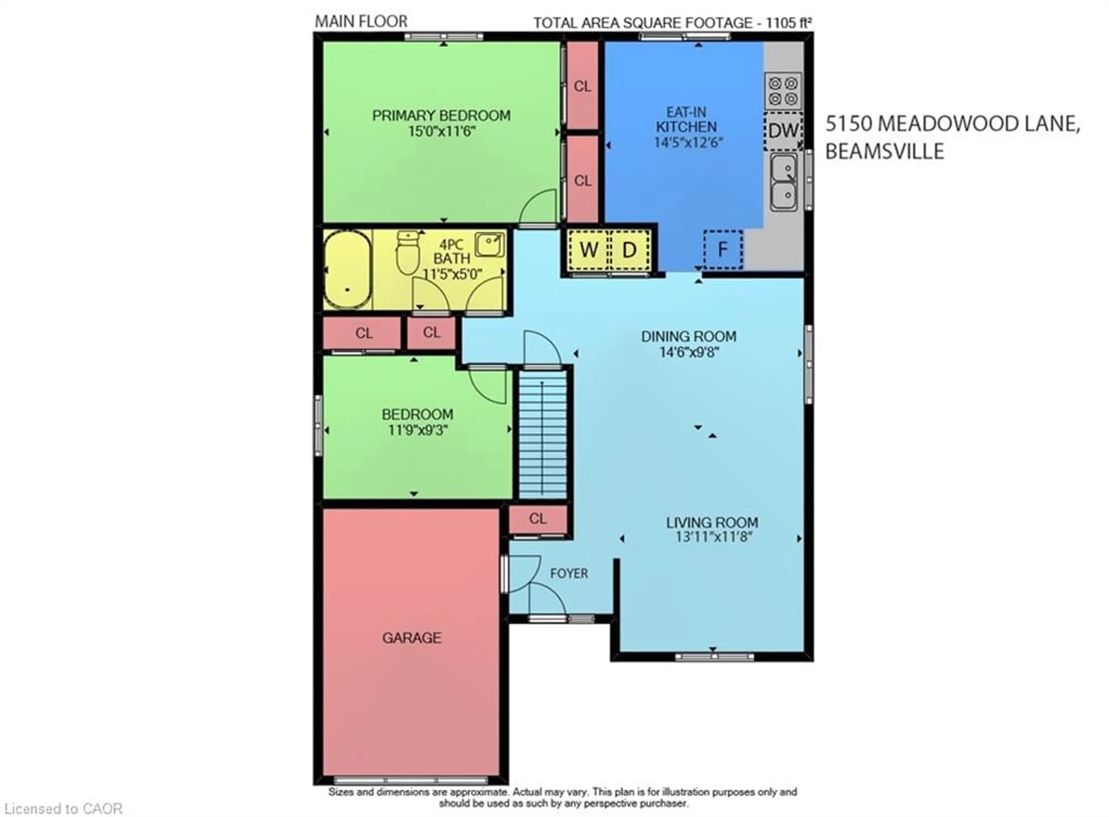 Floor plan for 5150 Meadowood Lane, Beamsville Ontario L3J 0J8