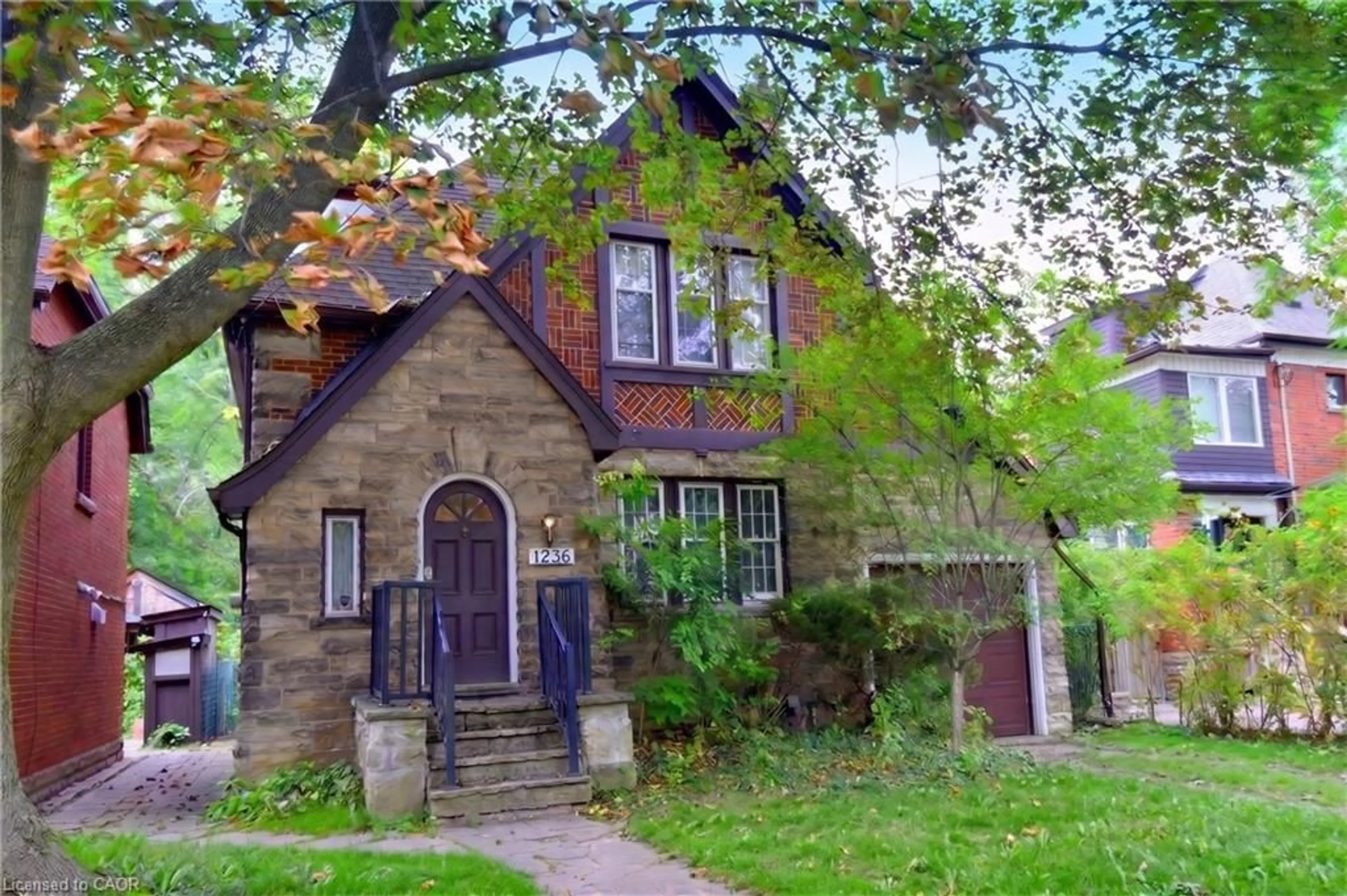 Home with brick exterior material, street for 1236 King St, Hamilton Ontario L8S 1M6
