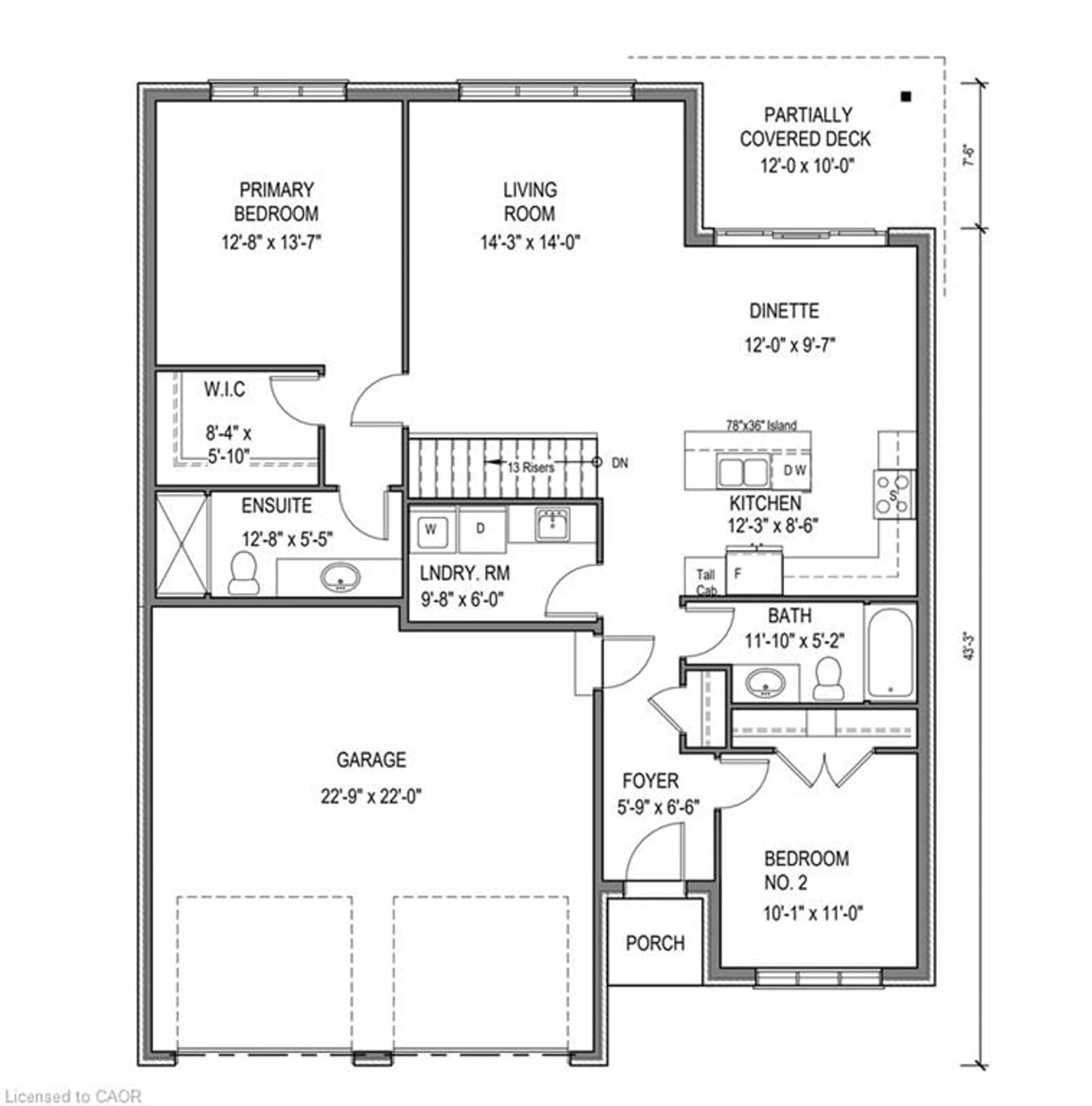 Floor plan for 39 Wild Rose Lane, St. Williams Ontario N3Y 0B2
