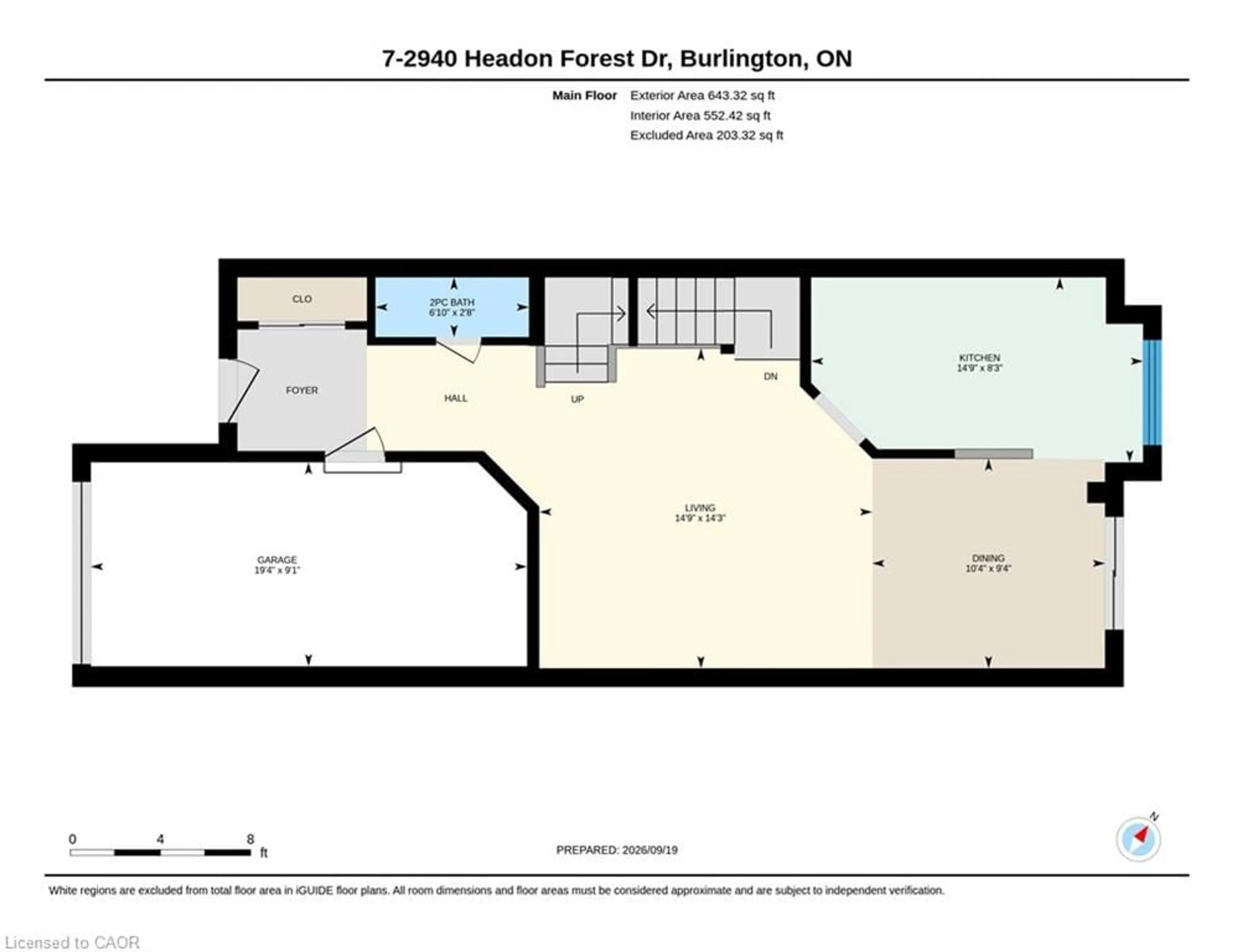 Floor plan for 2940 Headon Forest Dr, Burlington Ontario L7M 4G9