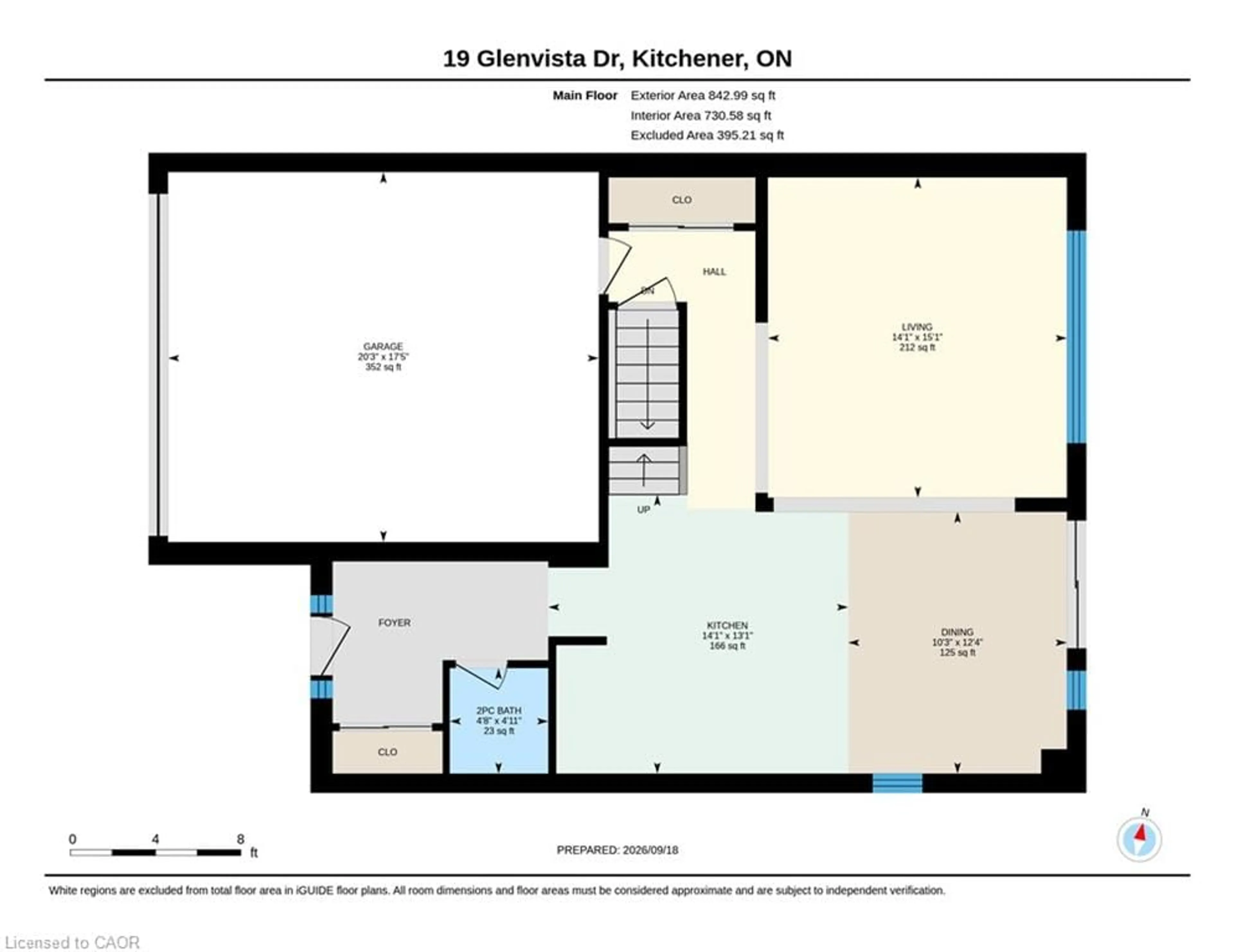 Floor plan for 19 Glenvista Dr, Kitchener Ontario N2R 1P6